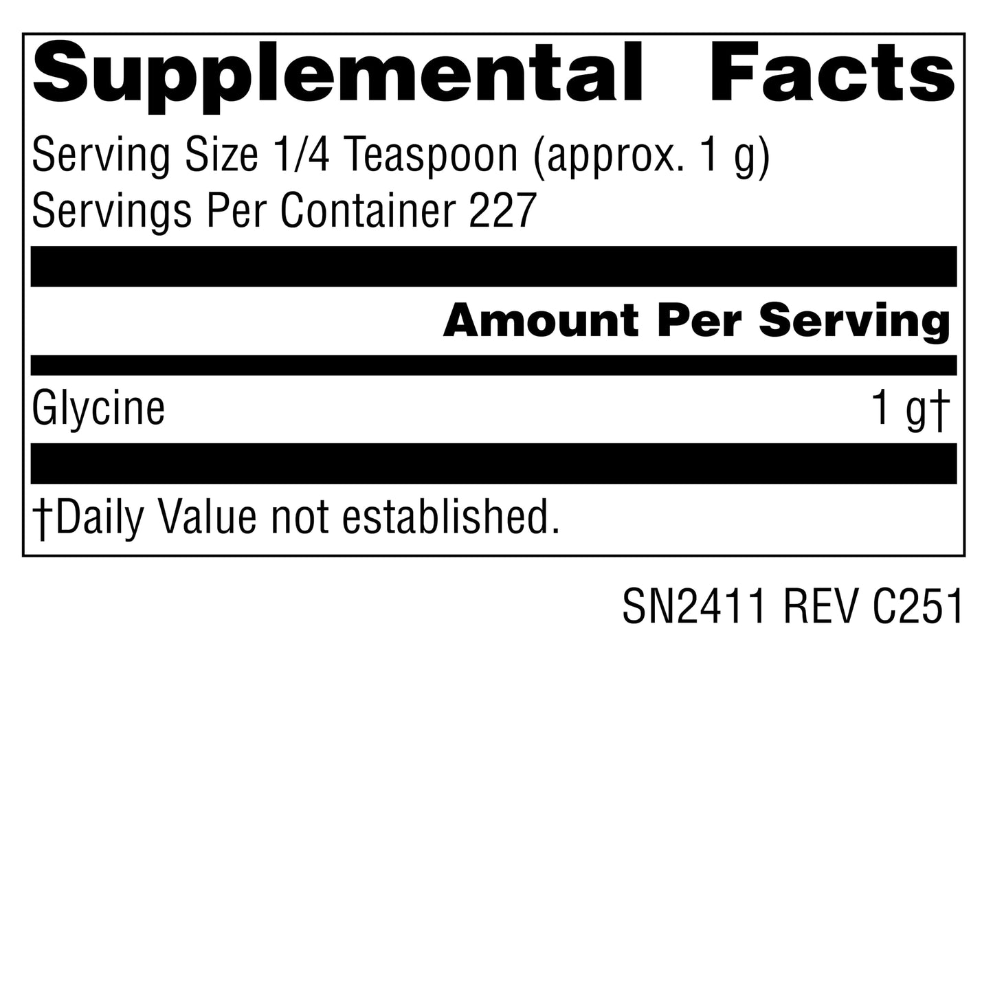 Source Naturals Glycine Powder, 8 oz, 8 Count
