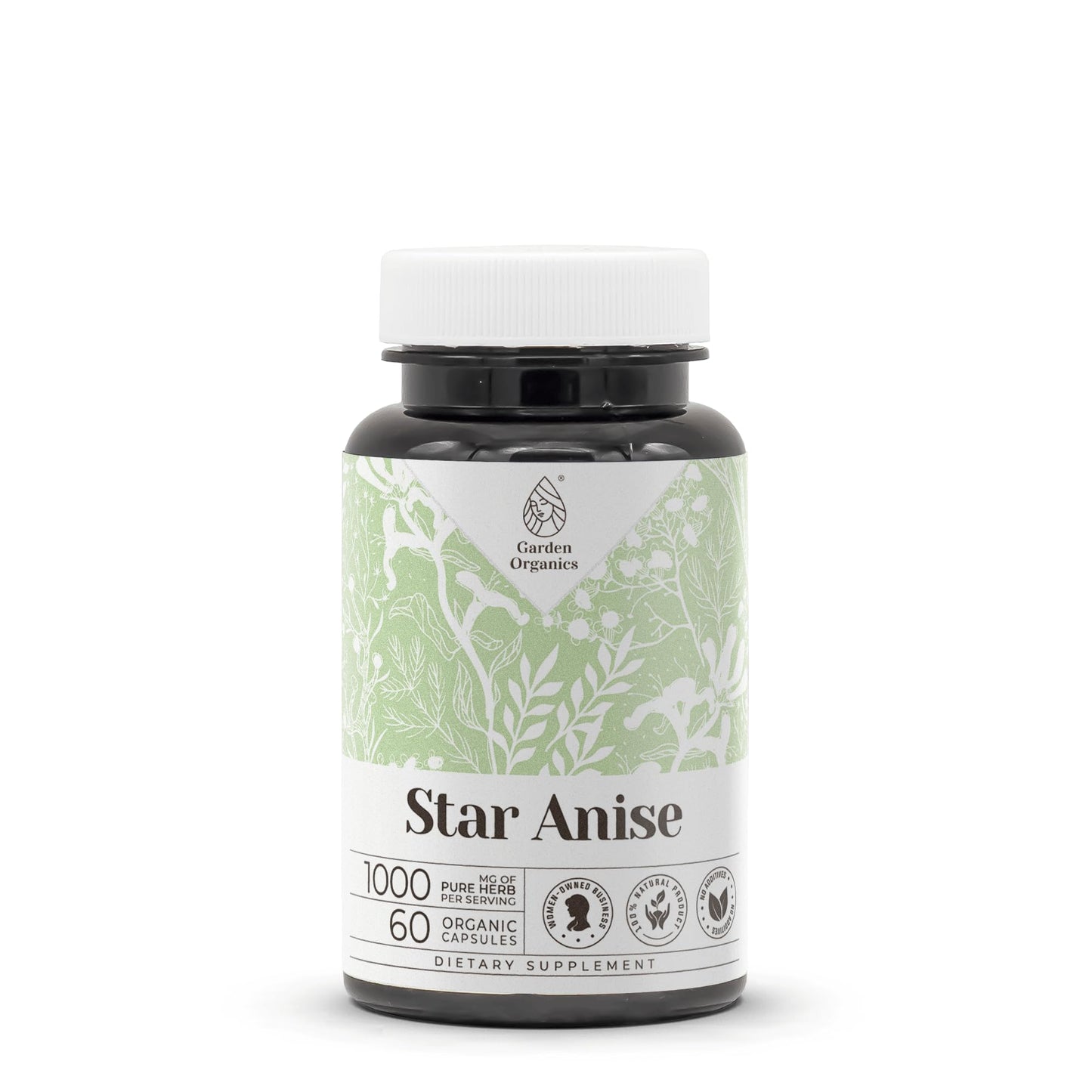 Garden Organics Star Anise Capsules 60 Count