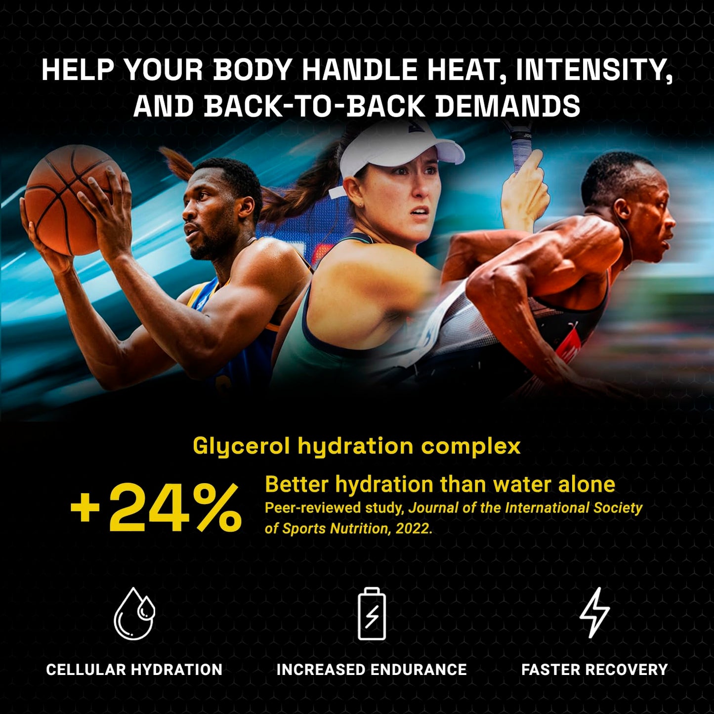 SLAMIT! Hydrate Heat-Resistant Electrolyte Powder Packets, 10.2 oz