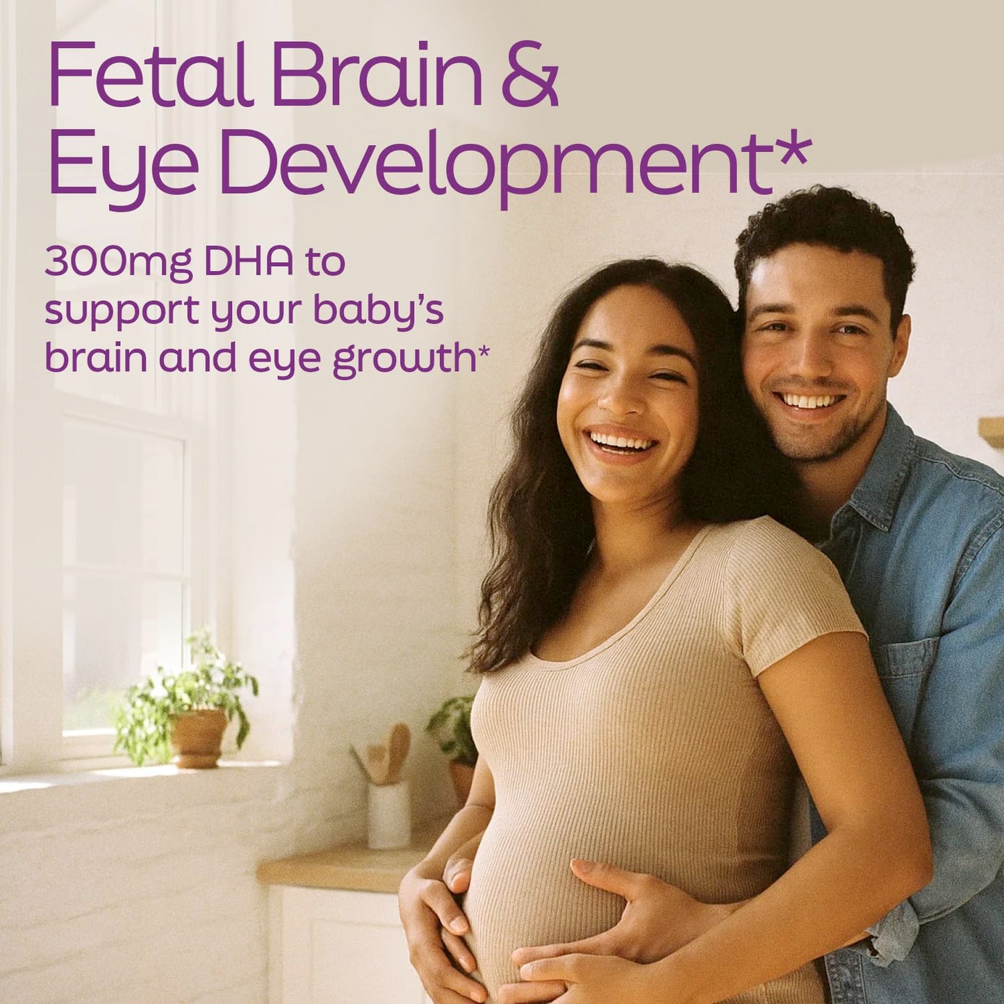 Root'd Prenatal DHA 300mg Pure Vegan Omega-3 DHA from Algal Oil, Plant-Based Prenatal Supplement for Pregnancy, Fetal Brain & Eye Development, Non-GMO, Lemon & Rosemary Flavor, 30 Softgels
