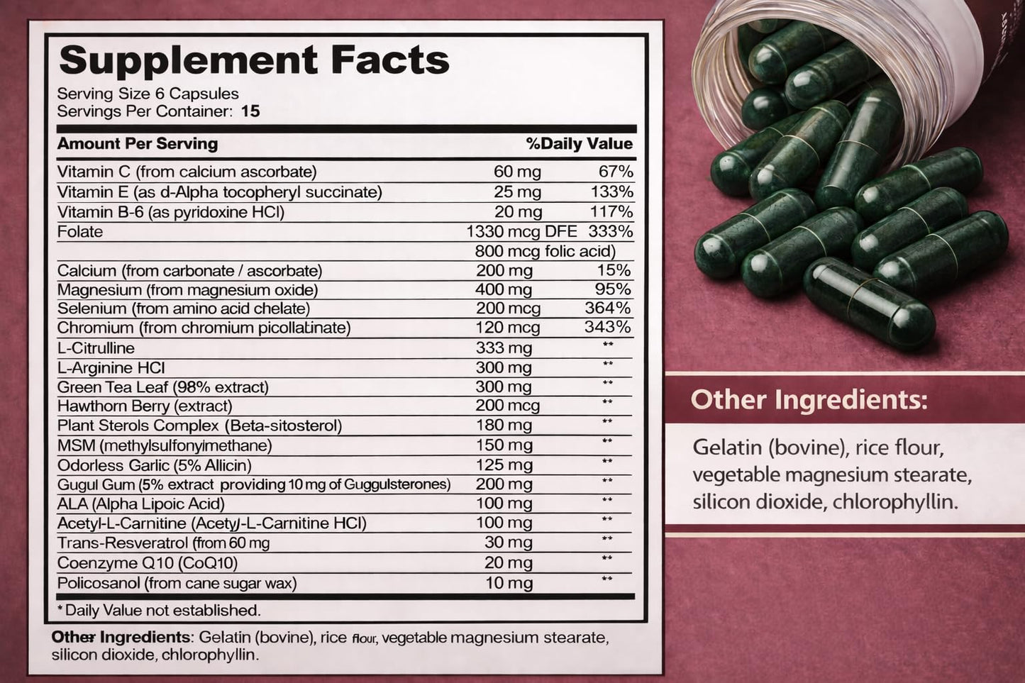 Kurryculum Cardiavite Heart Wellness Support Supplements Capsule, 90 Capsules