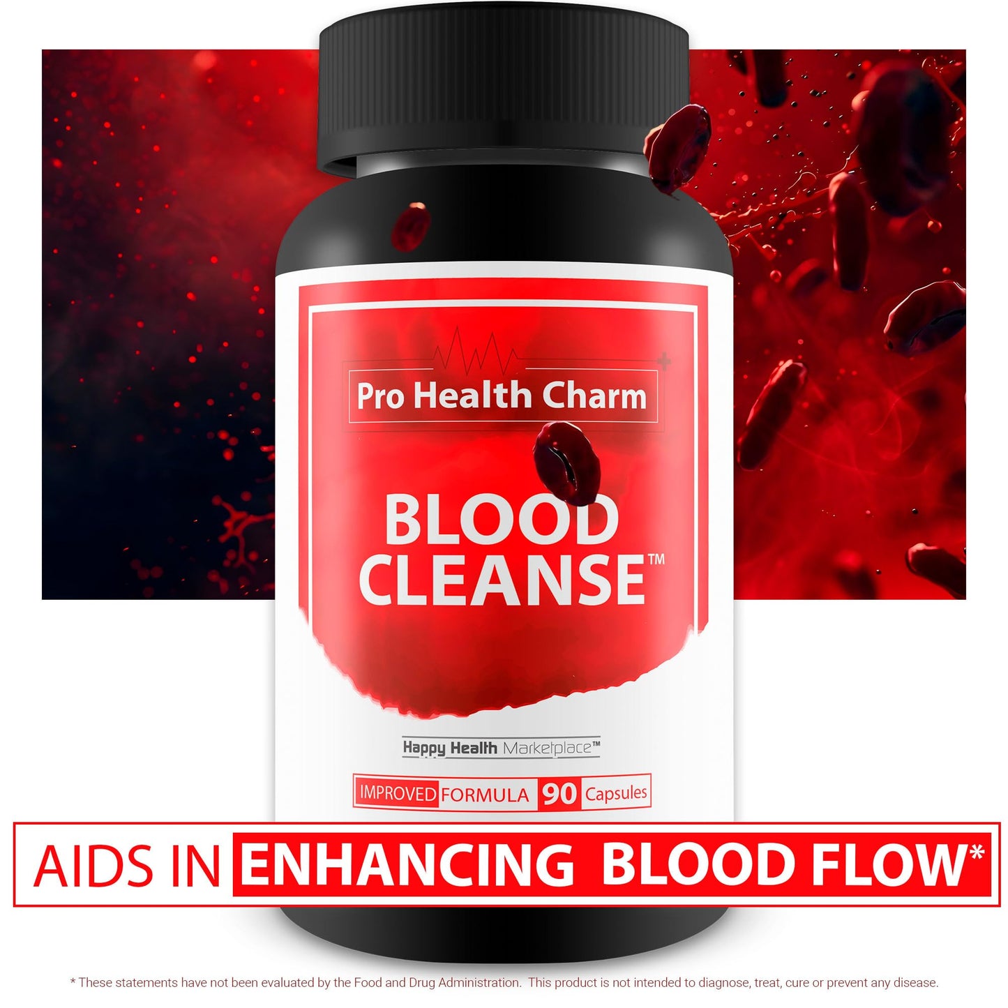 Happy Health Marketplace Blood Cleanse Capsules 90 Count