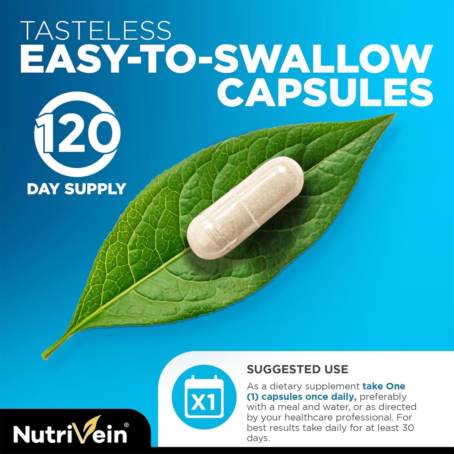 Nutrivein Zinc Gluconate 100mg Capsule, 120 Capsules