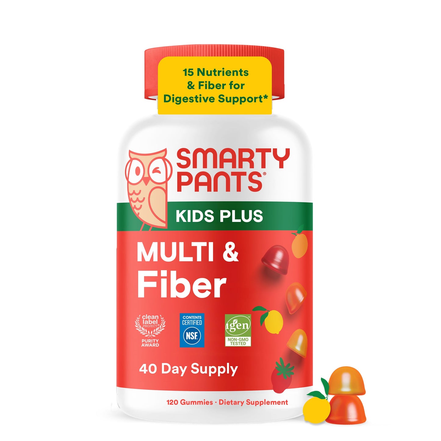 SmartyPants Kids Multivitamin & Fiber 120 Gummies