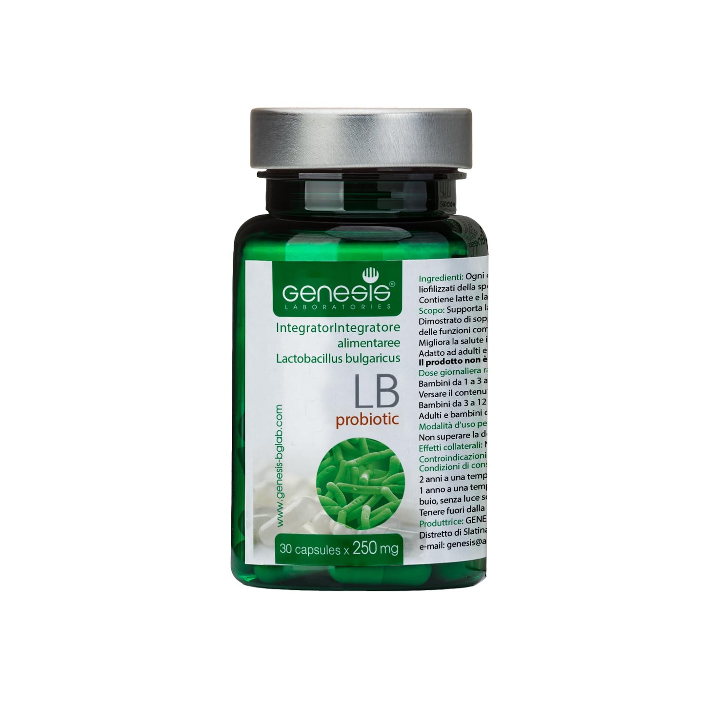 Genesis Laboratories Probiotic Lactobacillus Supplement Capsule 30 Count