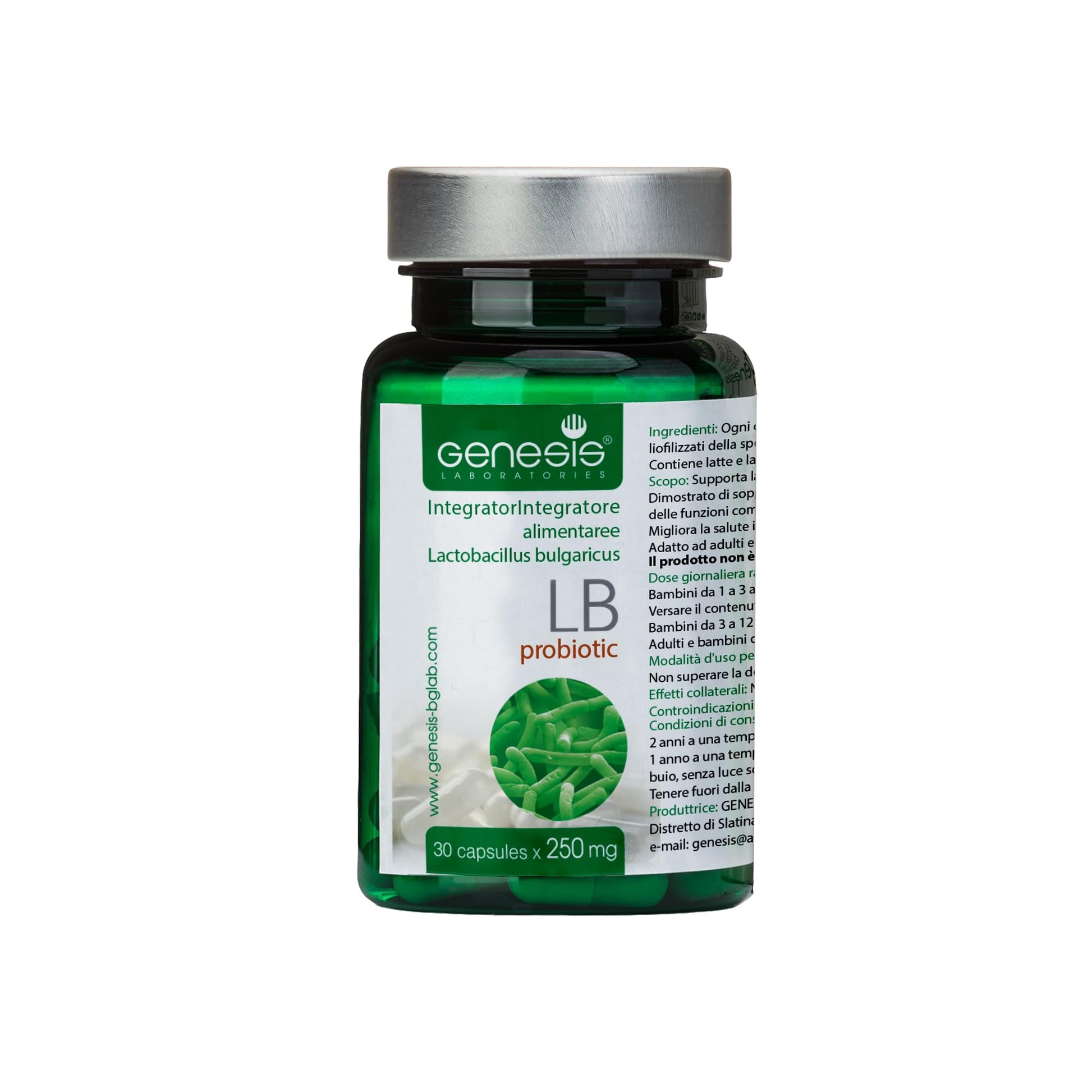 Genesis Laboratories Probiotic Lactobacillus Supplement Capsule 30 Count