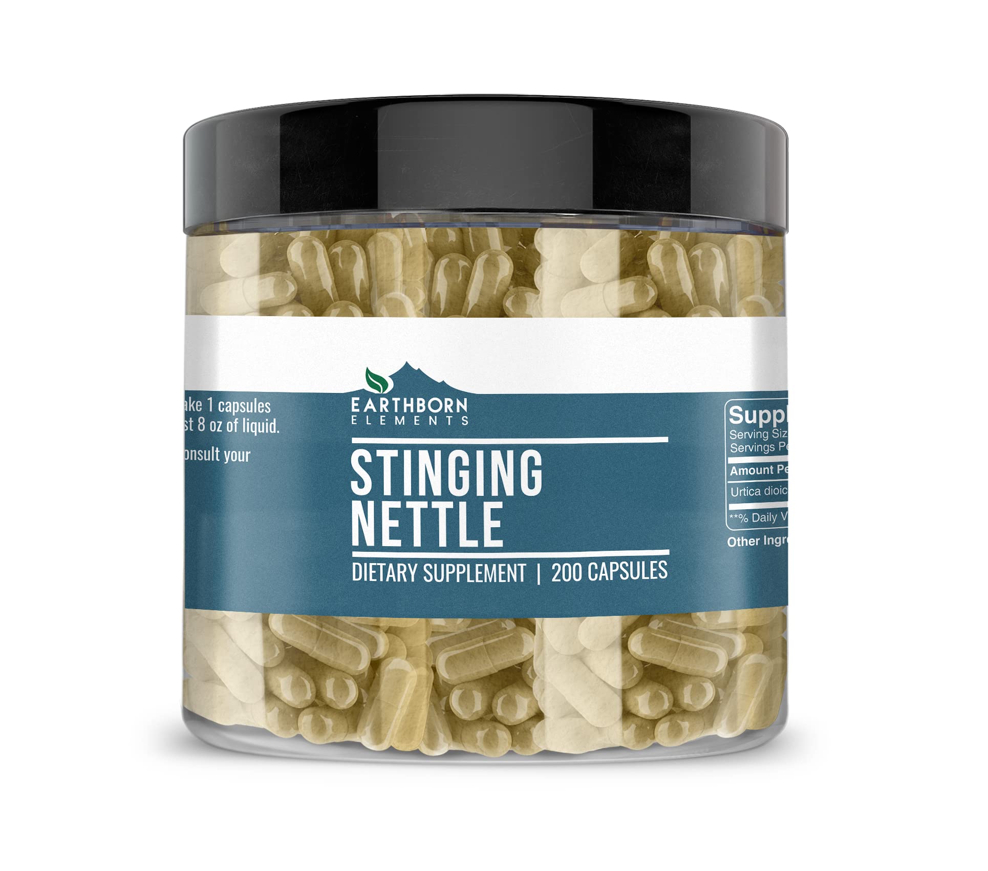 Earthborn Elements Stinging Nettle Leaf Capsules 200 Count