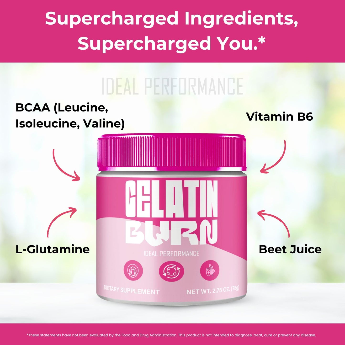 Ideal Performance Gelatin Burn Powder 5.5 Ounce (Pack of 2)