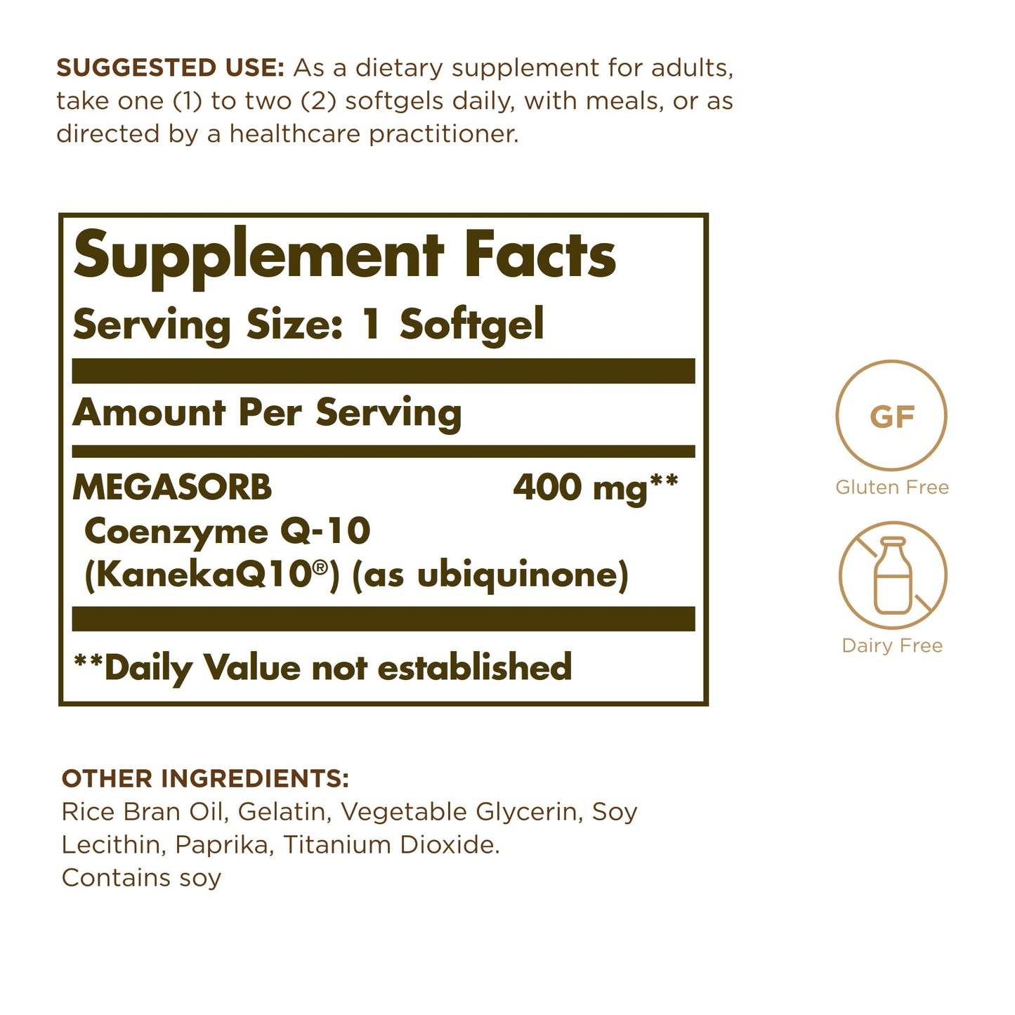Solgar Megasorb CoQ-10 400 mg Softgels, 30 Softgels