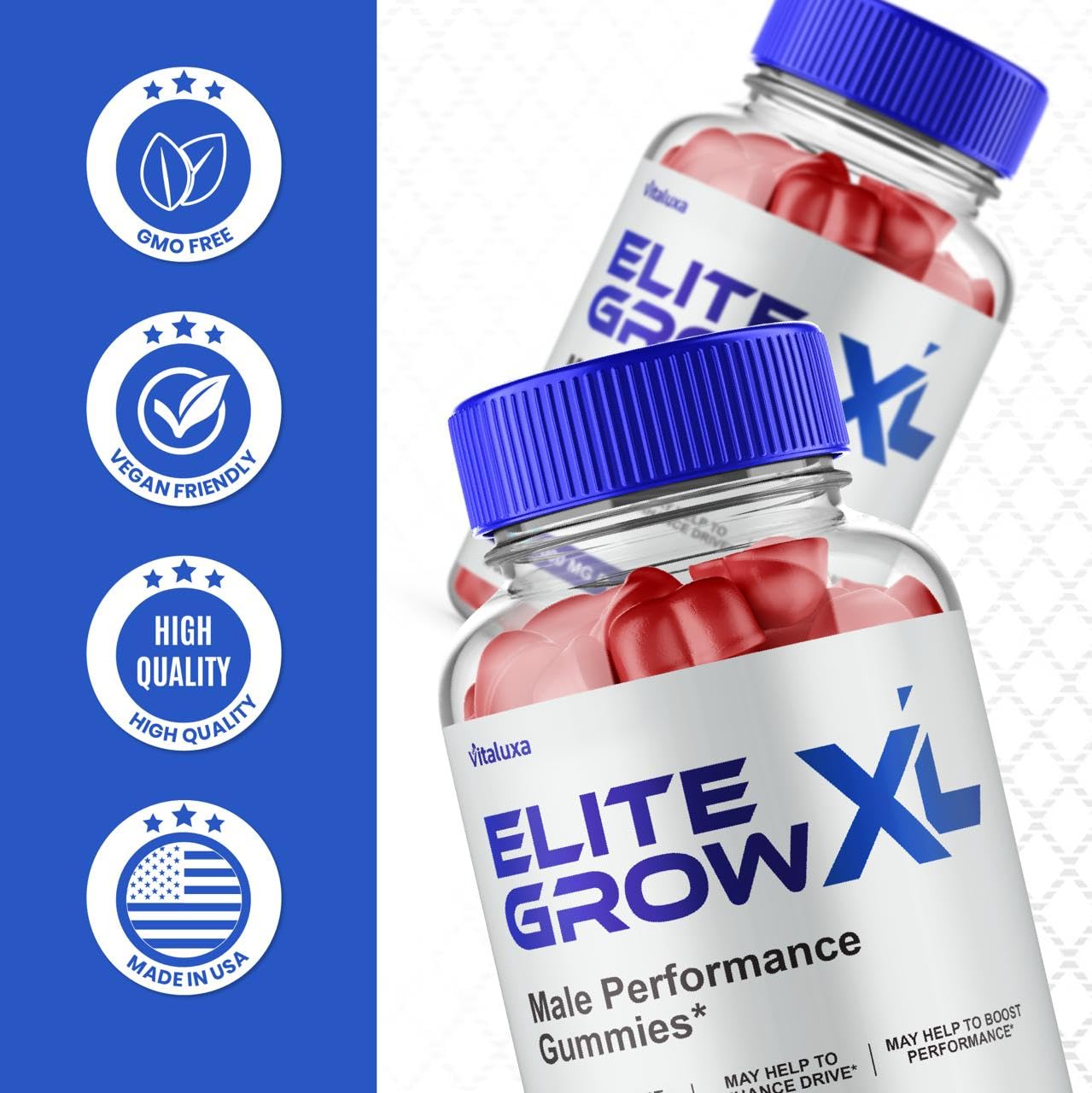 Vitaluxa Elite Grow XL Gummies 120 Count
