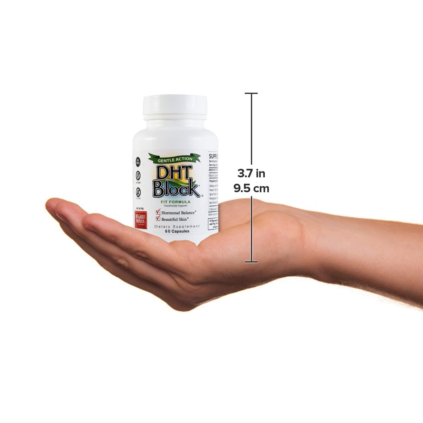 The Delgado Protocol for Health DHT Block, 60 Capsules