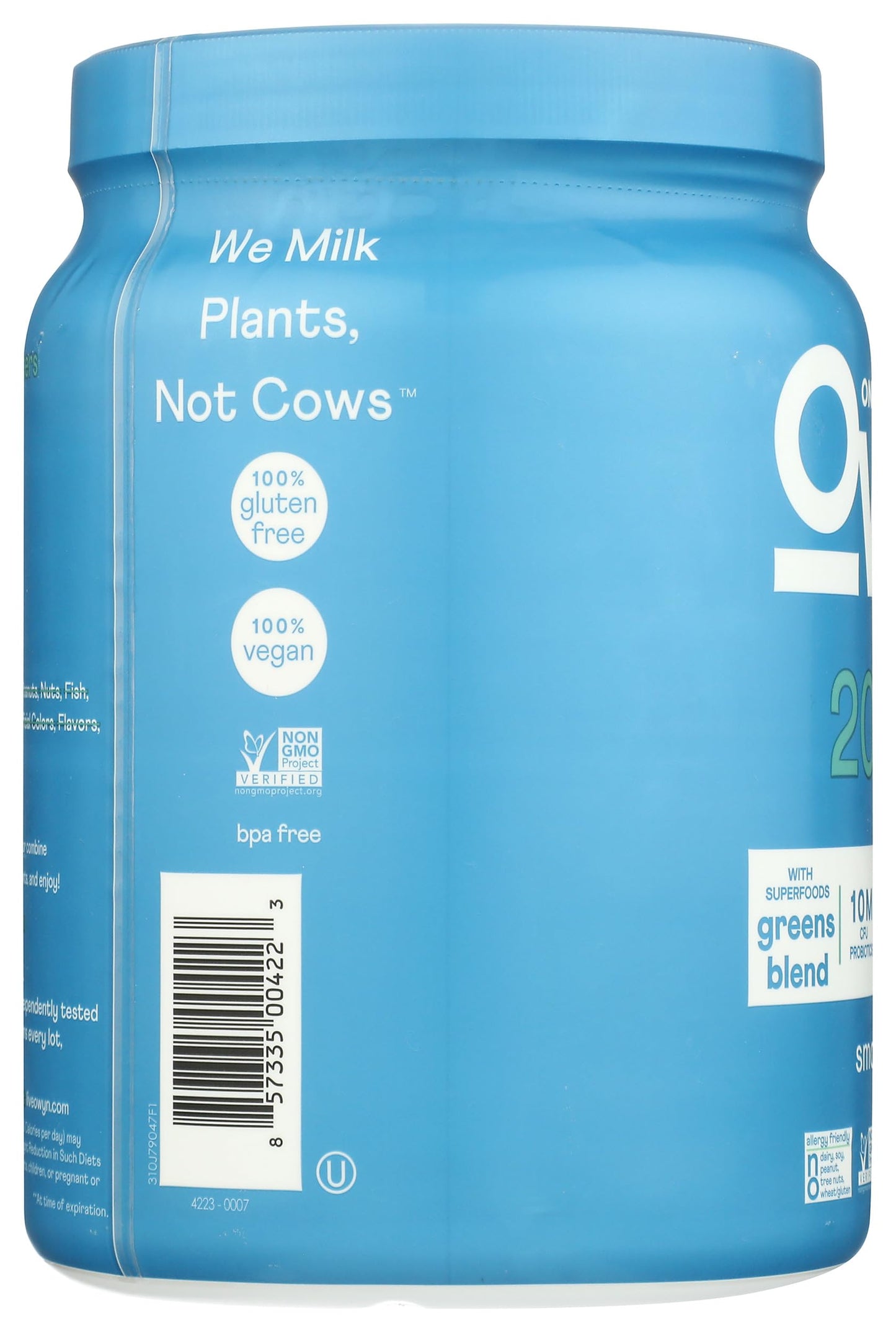 OWYN Only What You Need Smooth Vanilla Flavored 20g Protein Powder 17.6 oz