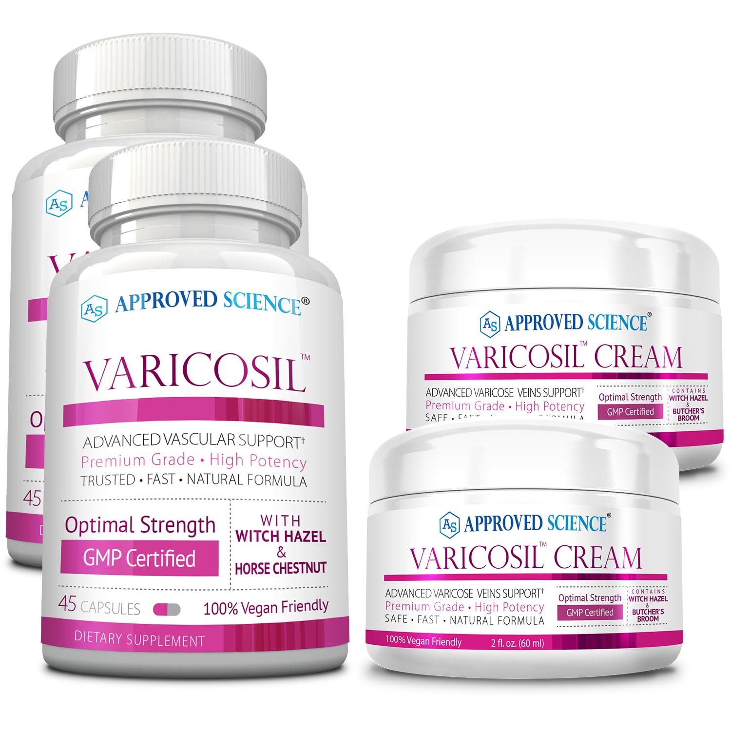 Approved Science Varicosil Capsules 90 Capsules