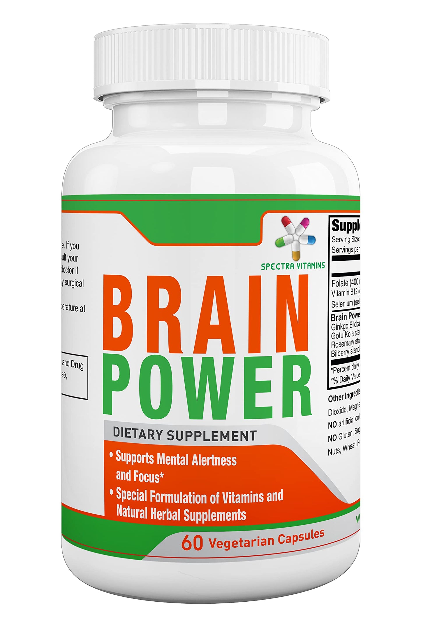 Spectra Vitamins Brain Power Capsule, 60 Capsules