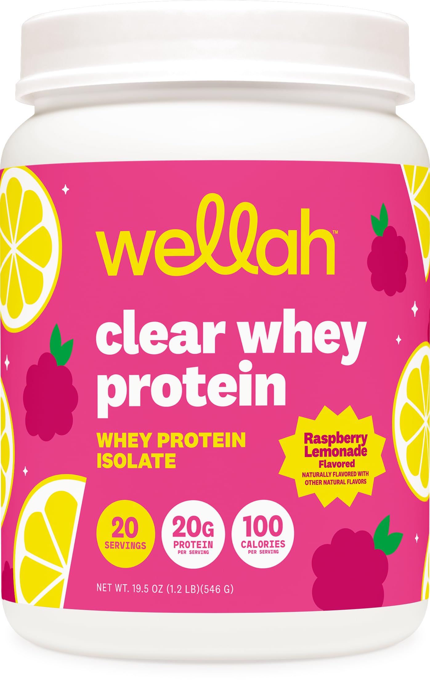 Wellah Clear Whey Protein Isolate Powder 19.5 Servings