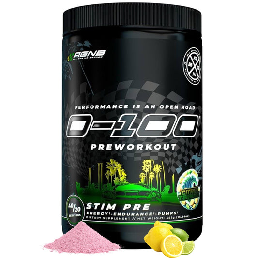 All Gas No Brakes Supplements 0-100 Pre Workout Powder, 16 Servings