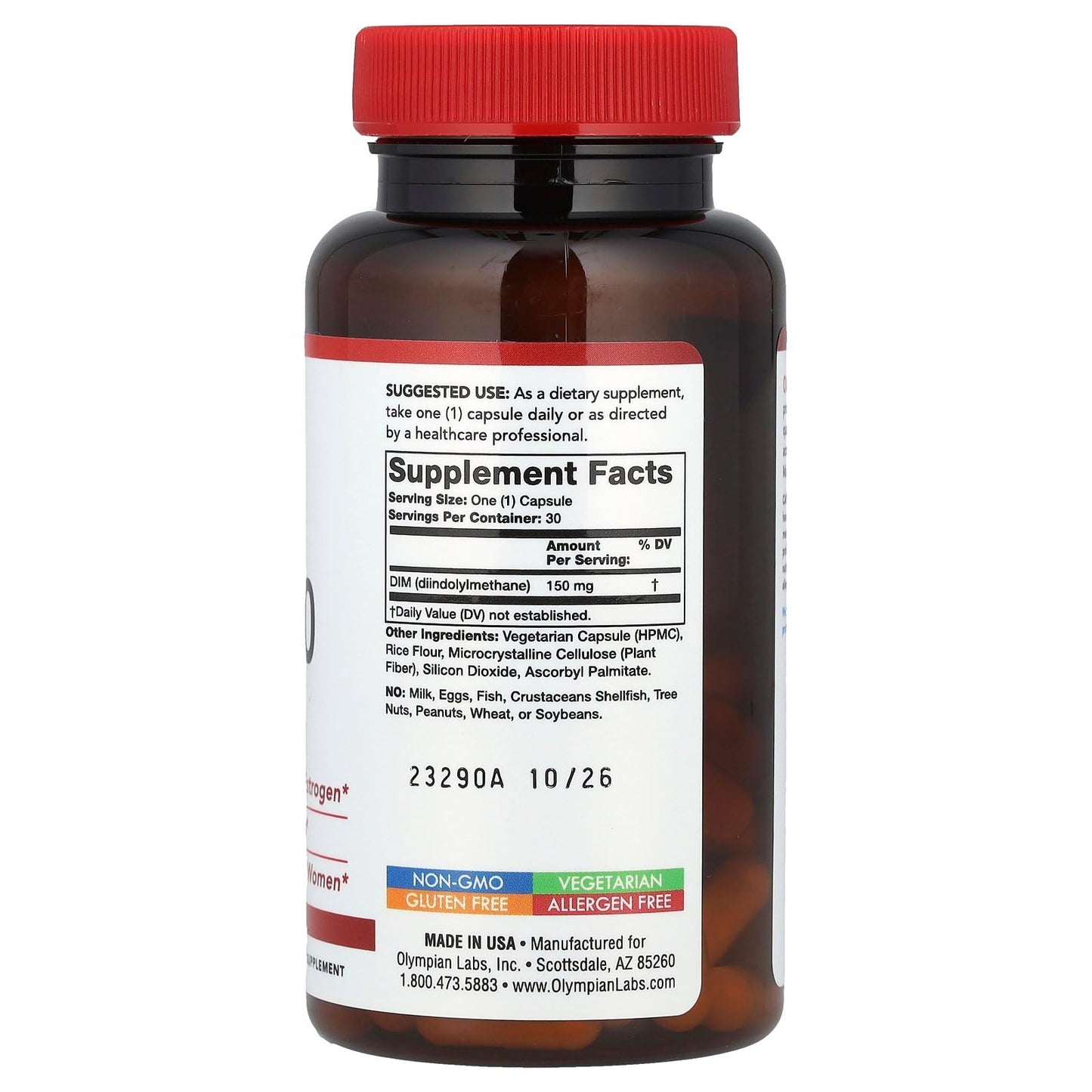 Olympian Labs DIM Extra Strength Vegetarian Capsules, 30 Capsules