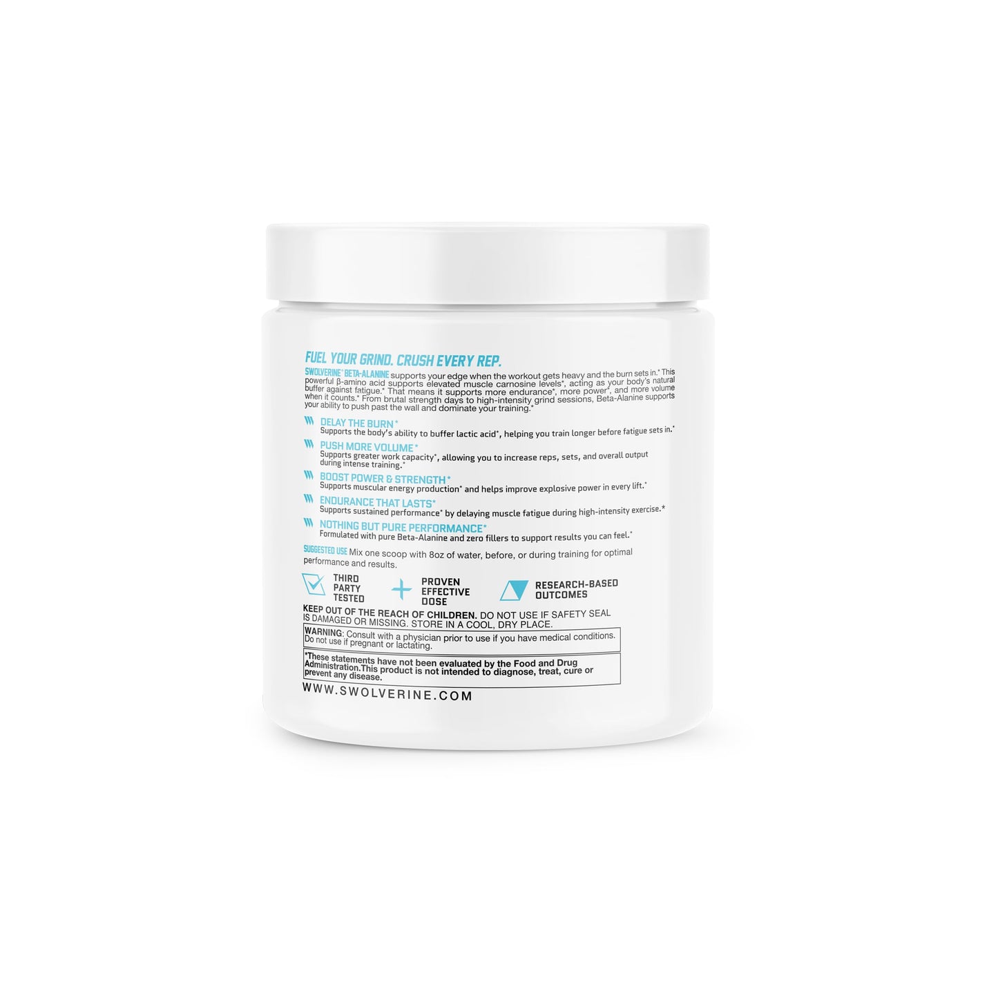 Swolverine Beta-Alanine Powder 5.3 Ounce