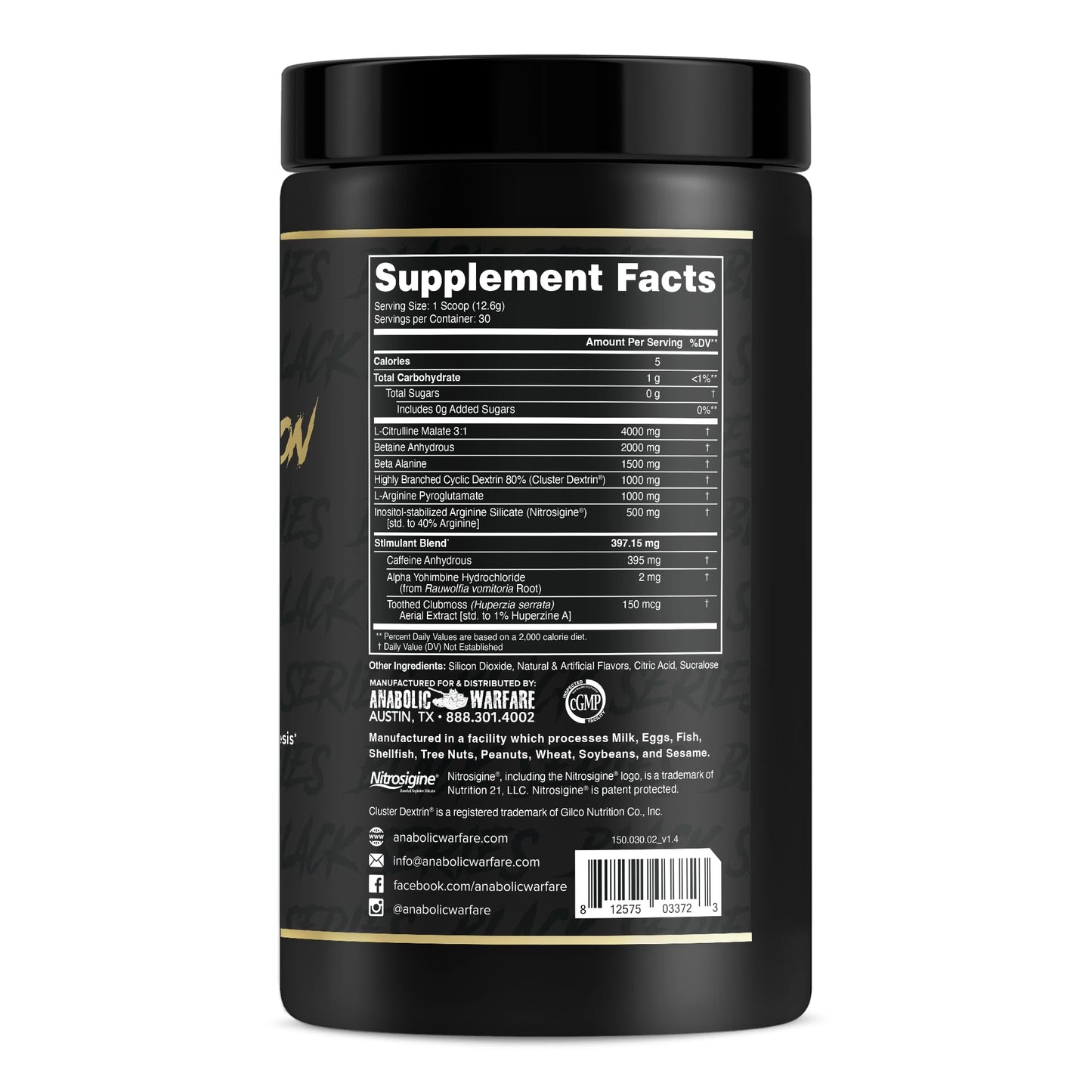 Anabolic Warfare Nuclear Armageddon Pre Workout Powder, 14.9 Ounce