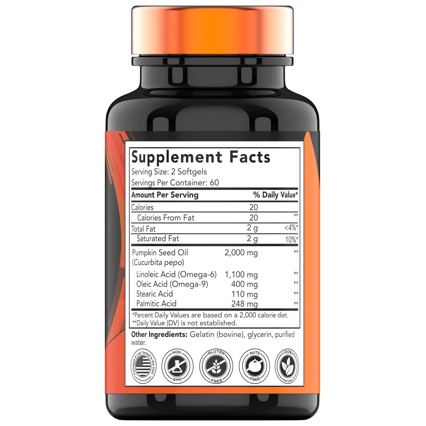 tnvitamins Pumpkin Seed Oil Softgel 120 Count