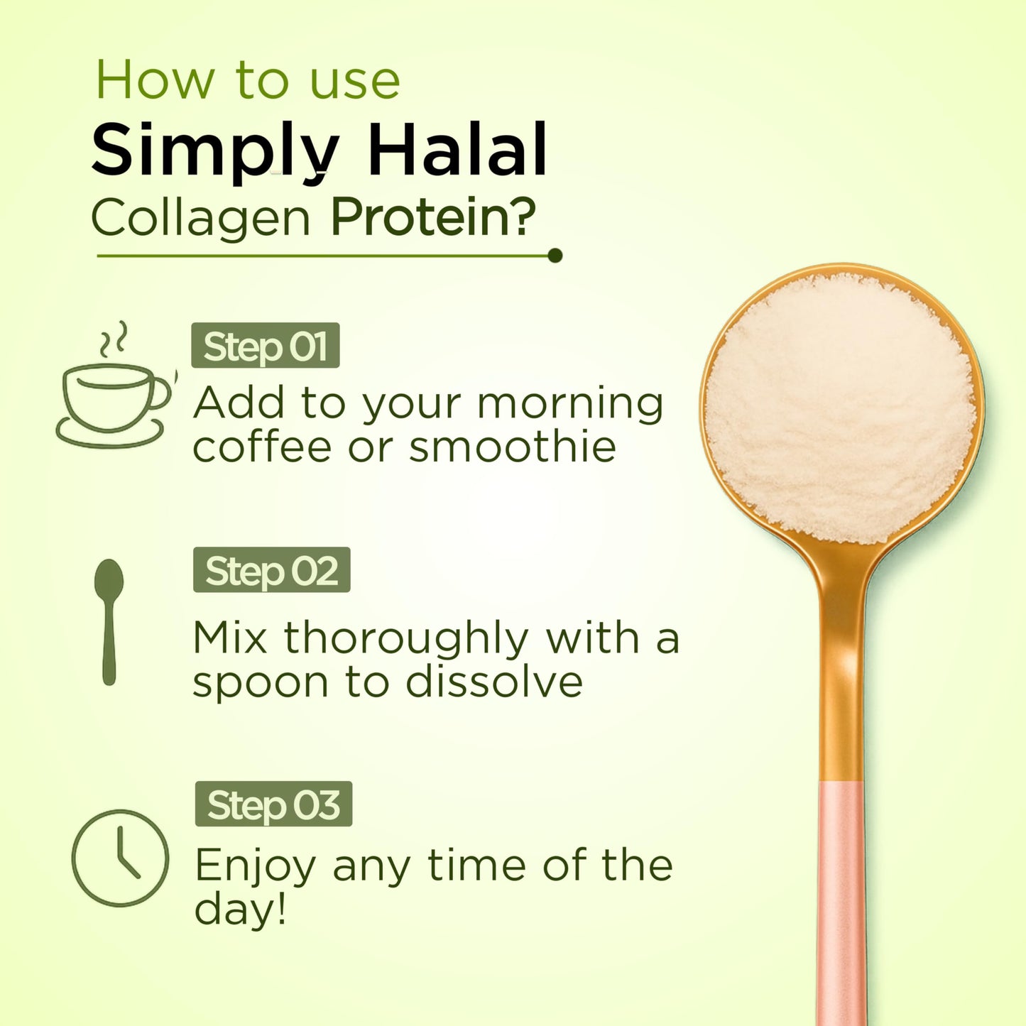 Simply Halal Collagen & Bone Broth Collagen Combo Protein Powder, 48