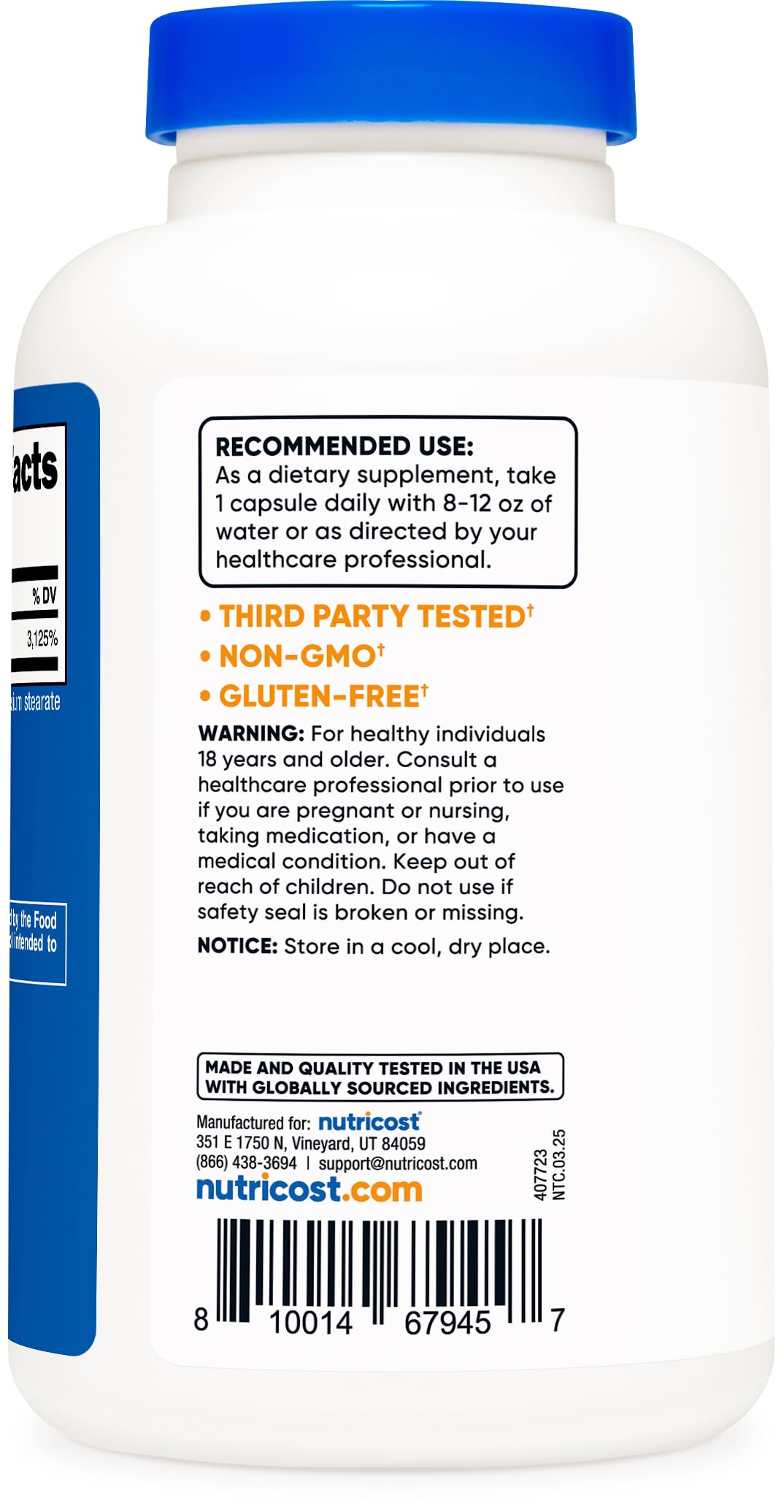 Nutricost Niacinamide (Vitamin B3) 500mg, 720 Capsules