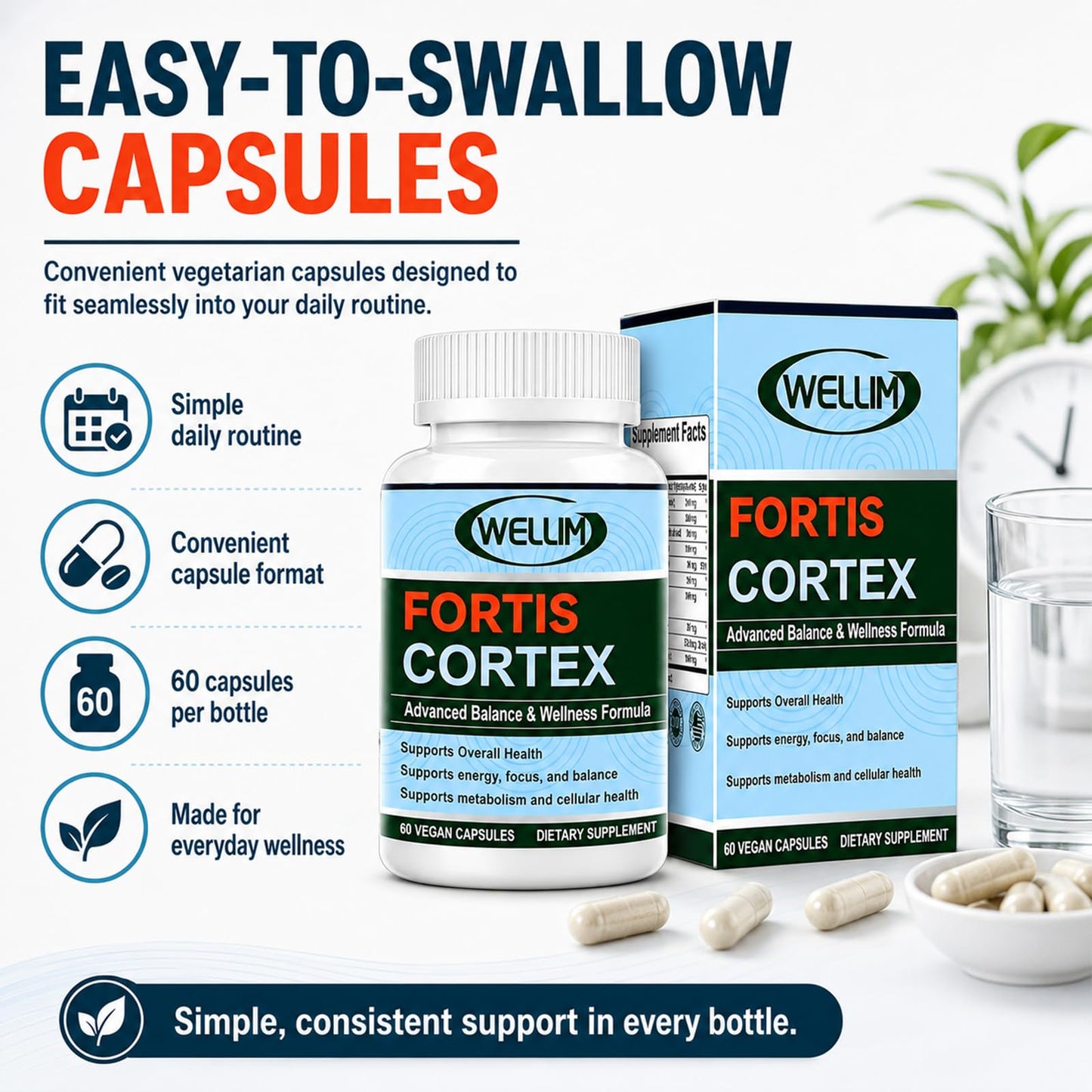 Haritaki Wellim FortisCortex Capsule 60 Count