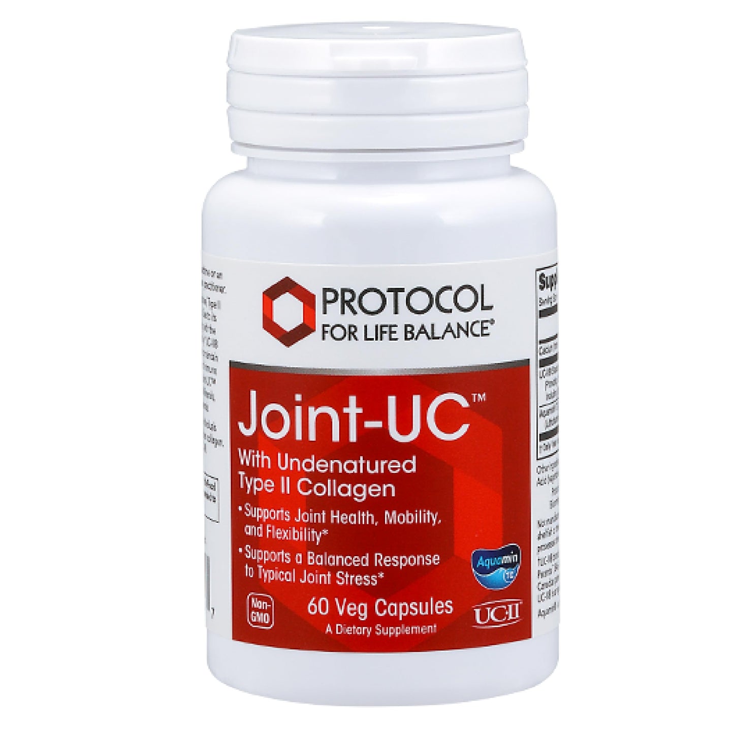 Protocol for Life Balance Joint-UC with Undenatured Type II Collagen - Calcium & 70+ Trace Minerals - Immune Support Supplement, Non-GMO & Dairy Free, Capsules, 60 Count