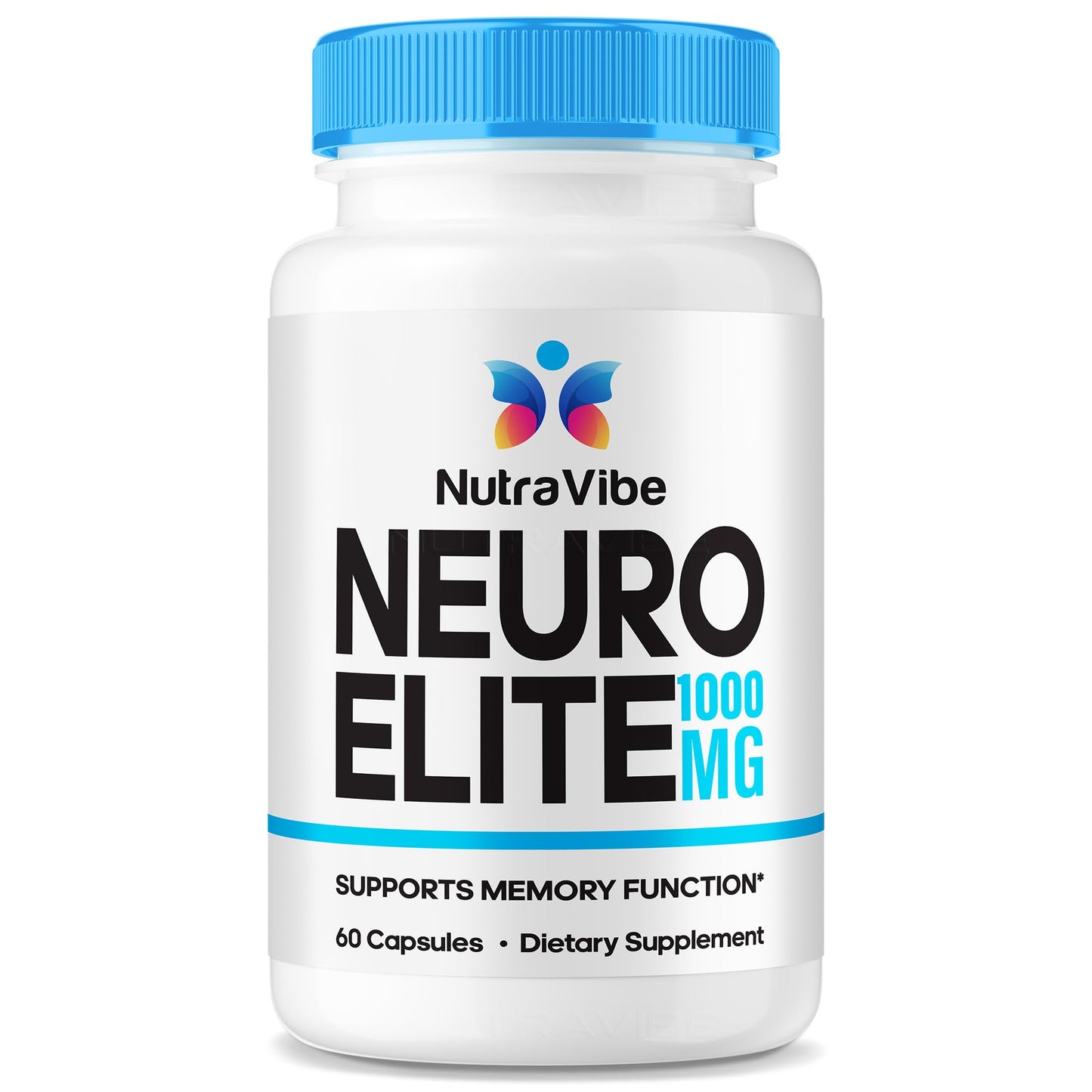 NutraVibe Neuro Elite – The Natural Memory Support Formula with a Clean, Potent Blend to Support Sharp Focus, Clarity, Attention & Clear Thinking | NeuroElite Easy-to-Swallow Smart Pills 60 Capsules