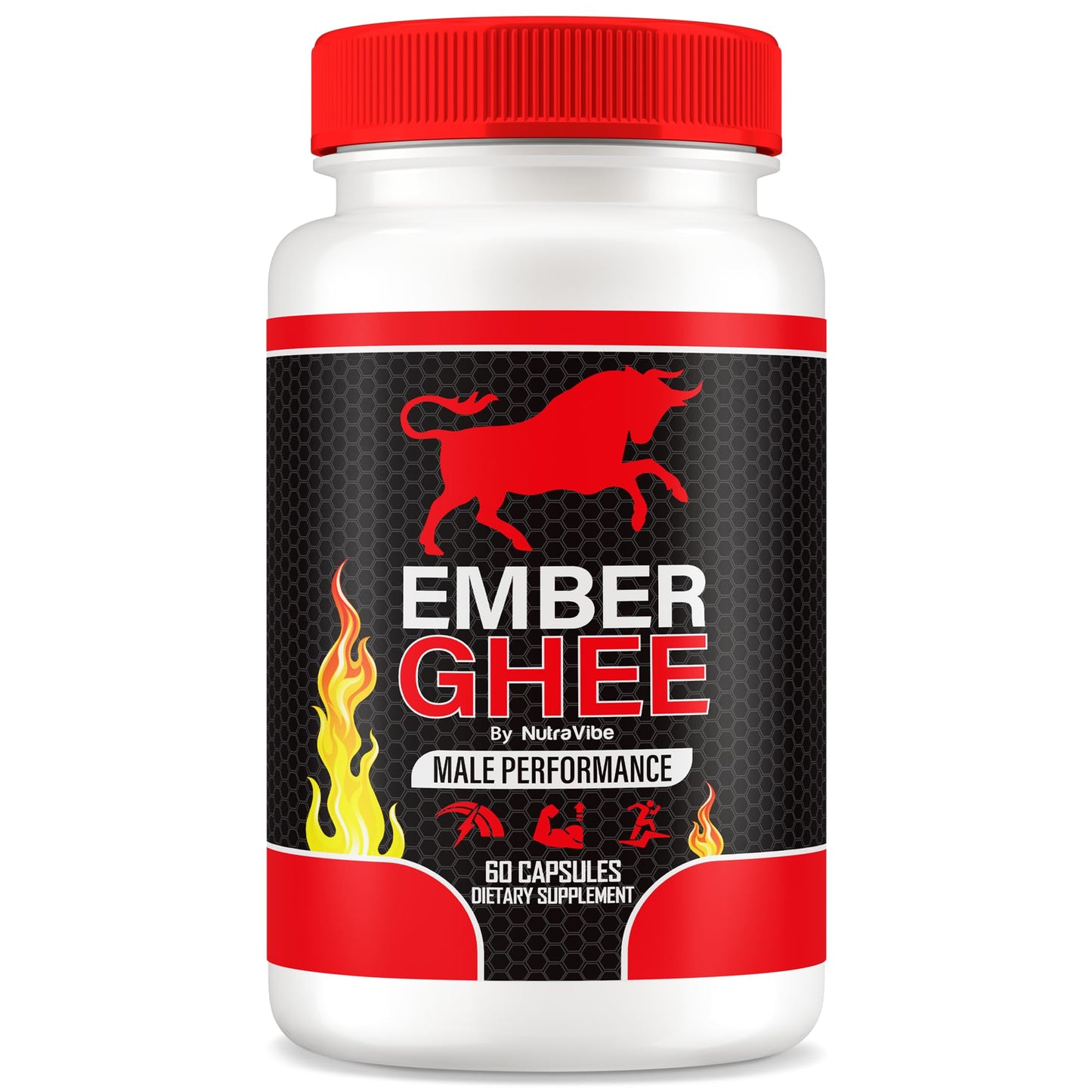 NutraVibe Ember Ghee Pills for Men Capsules, 60 Capsules