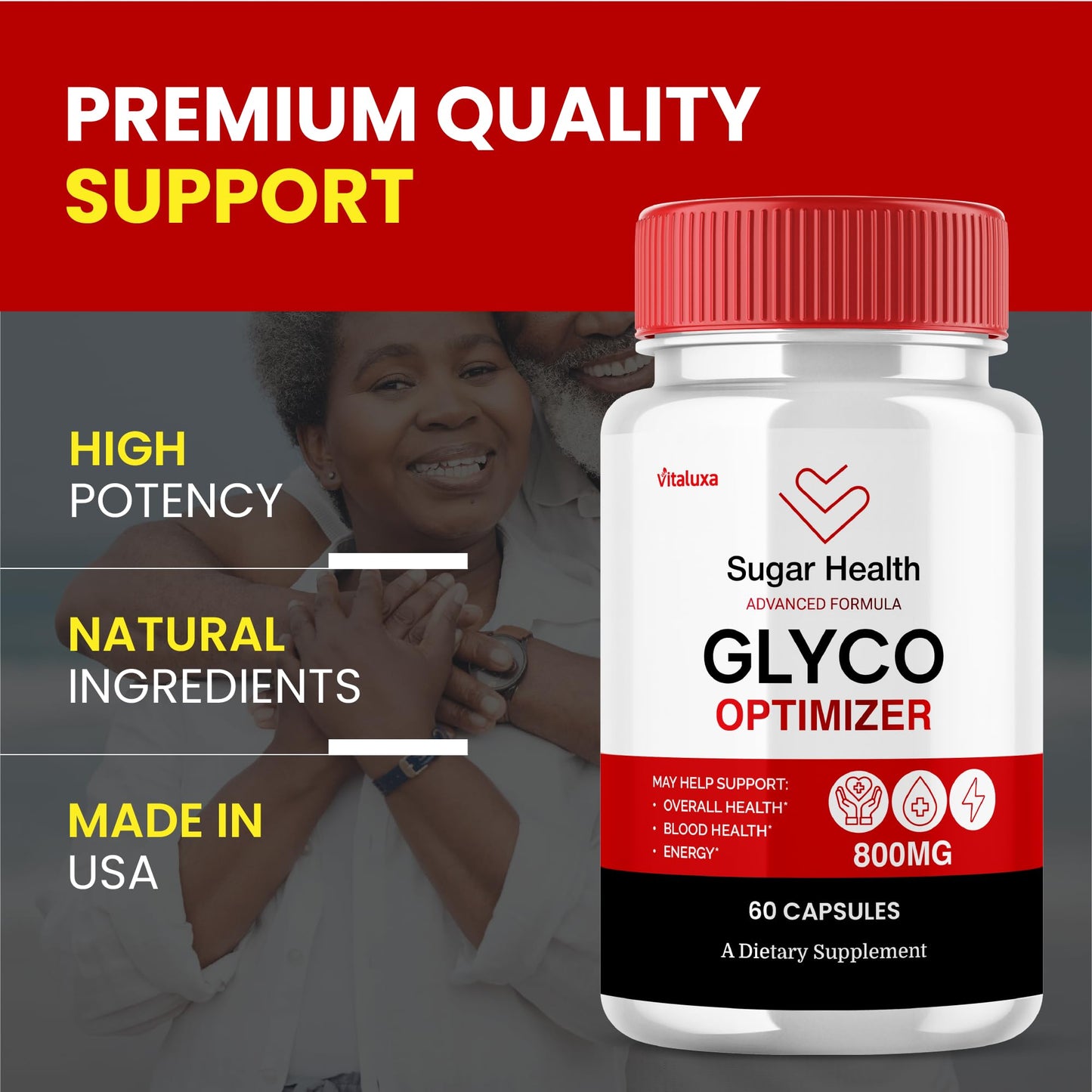 Vitaluxa Sugar Health Glyco Optimizer Capsule 60 Count