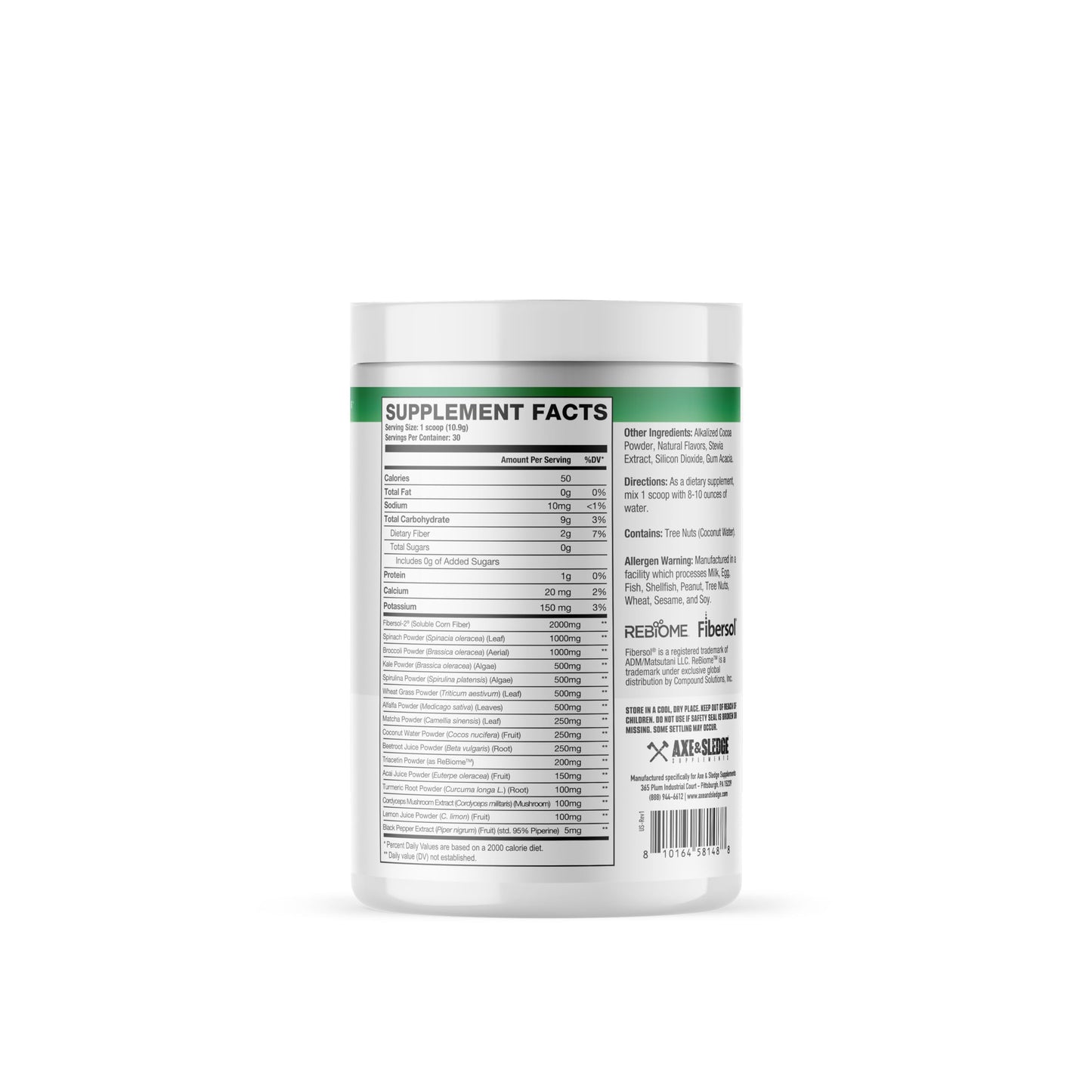 Axe & Sledge Super Greens and Reds Powder, 11.53 Ounce