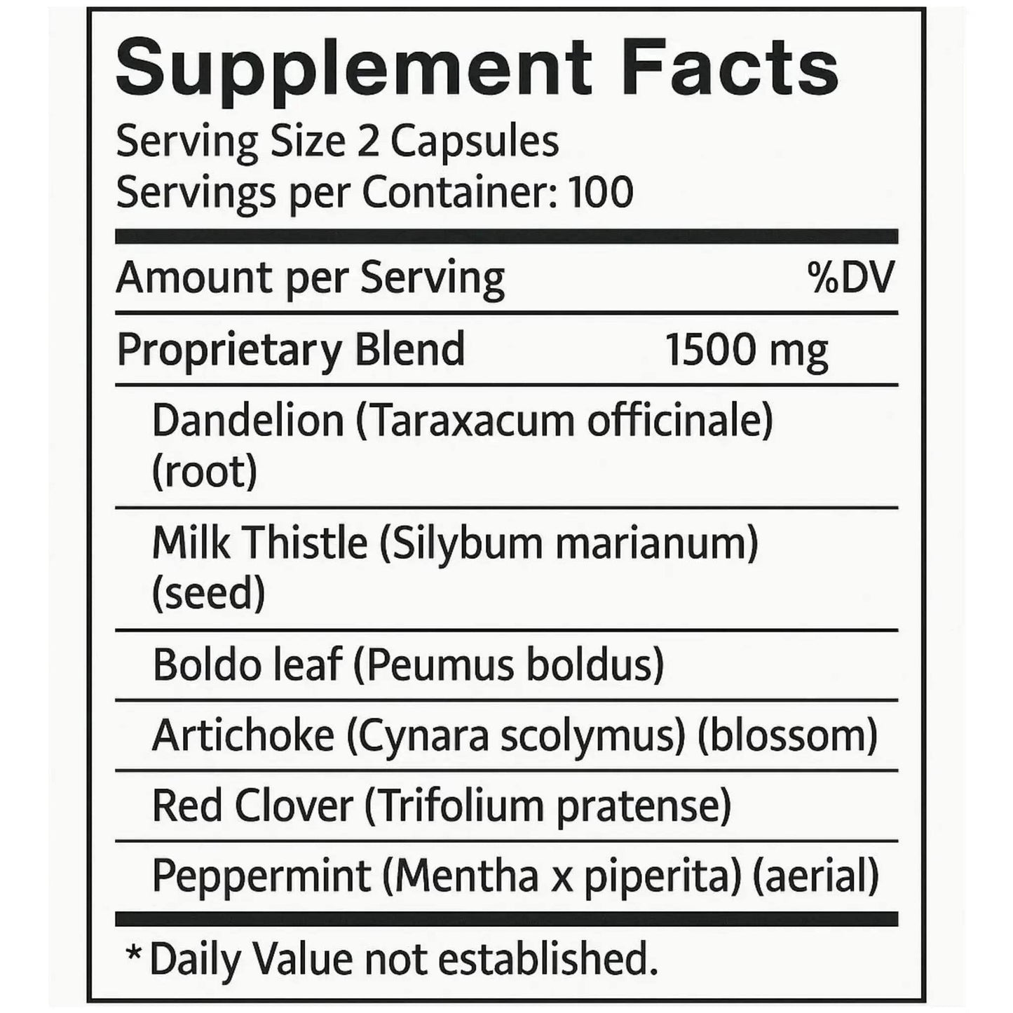 Manteniendo Tu Salud New Life Supreme Liver Cleanse with Dandelion Root and Milk Thistle Extract, Capsules, 100