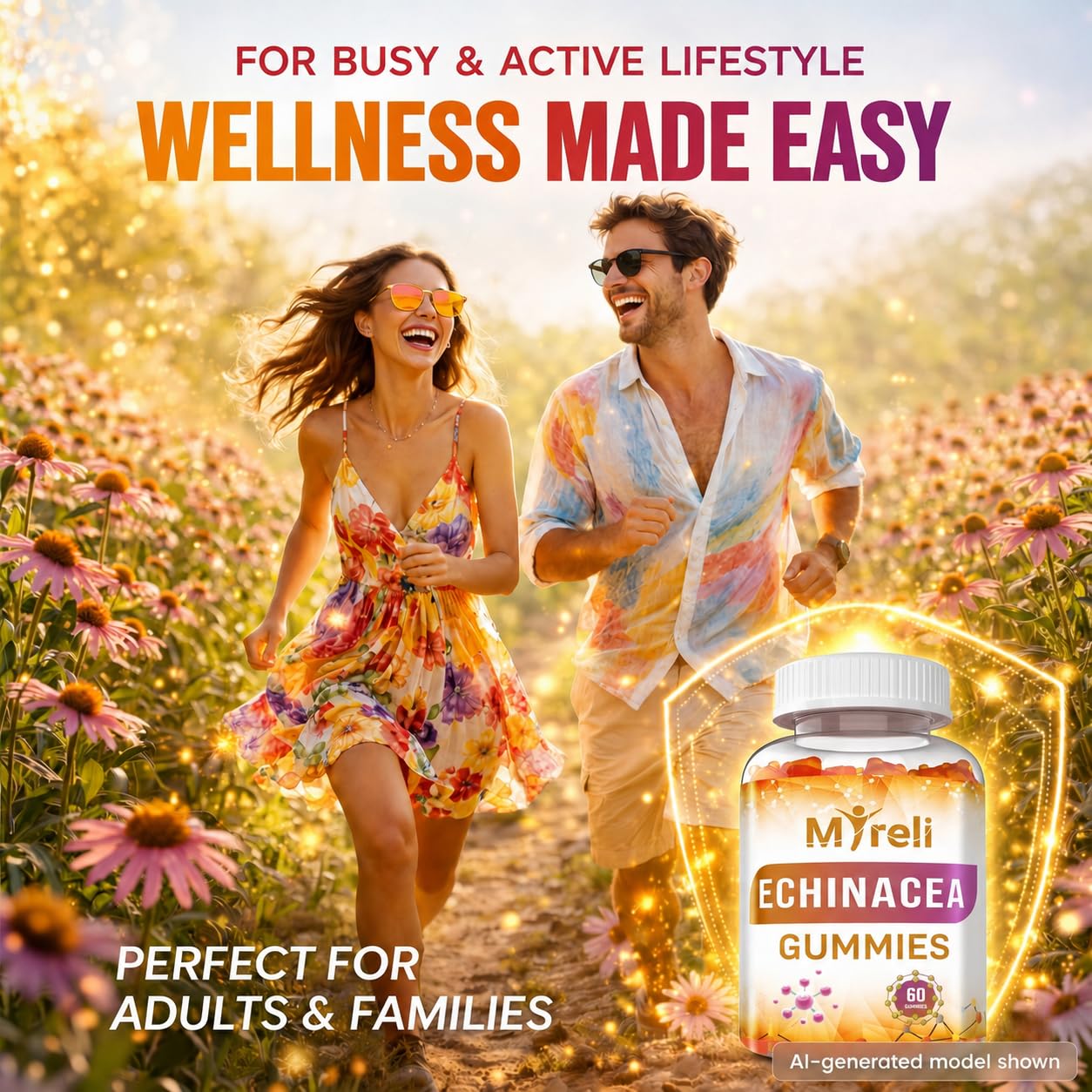MYRELI Echinacea 1000mg Gummy 60 Count