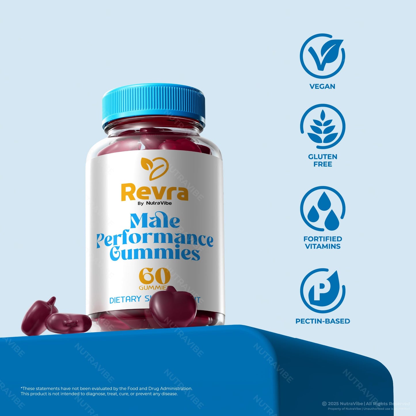 NutraVibe Revra Performance Gummies 60 Gummies