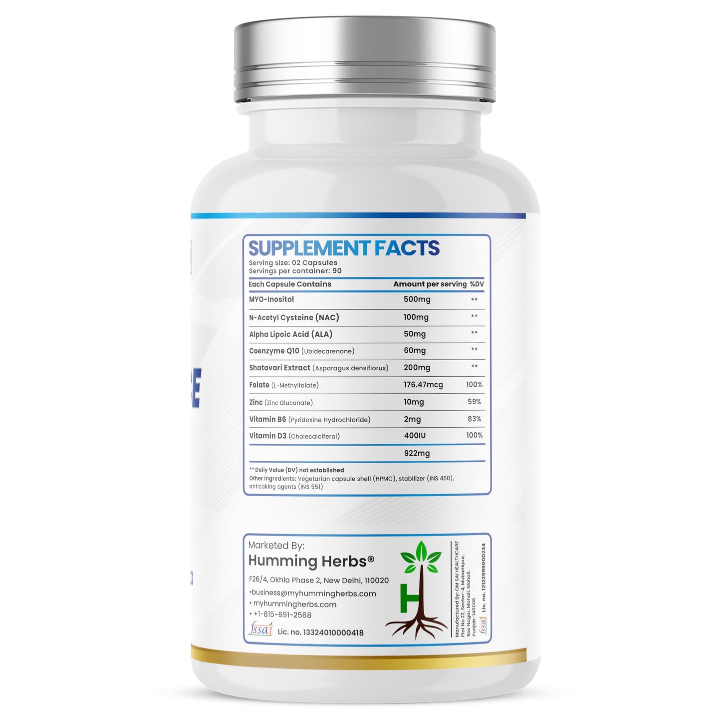 Humming Herbs Inobalance Pro+ 180 Veg Capsules