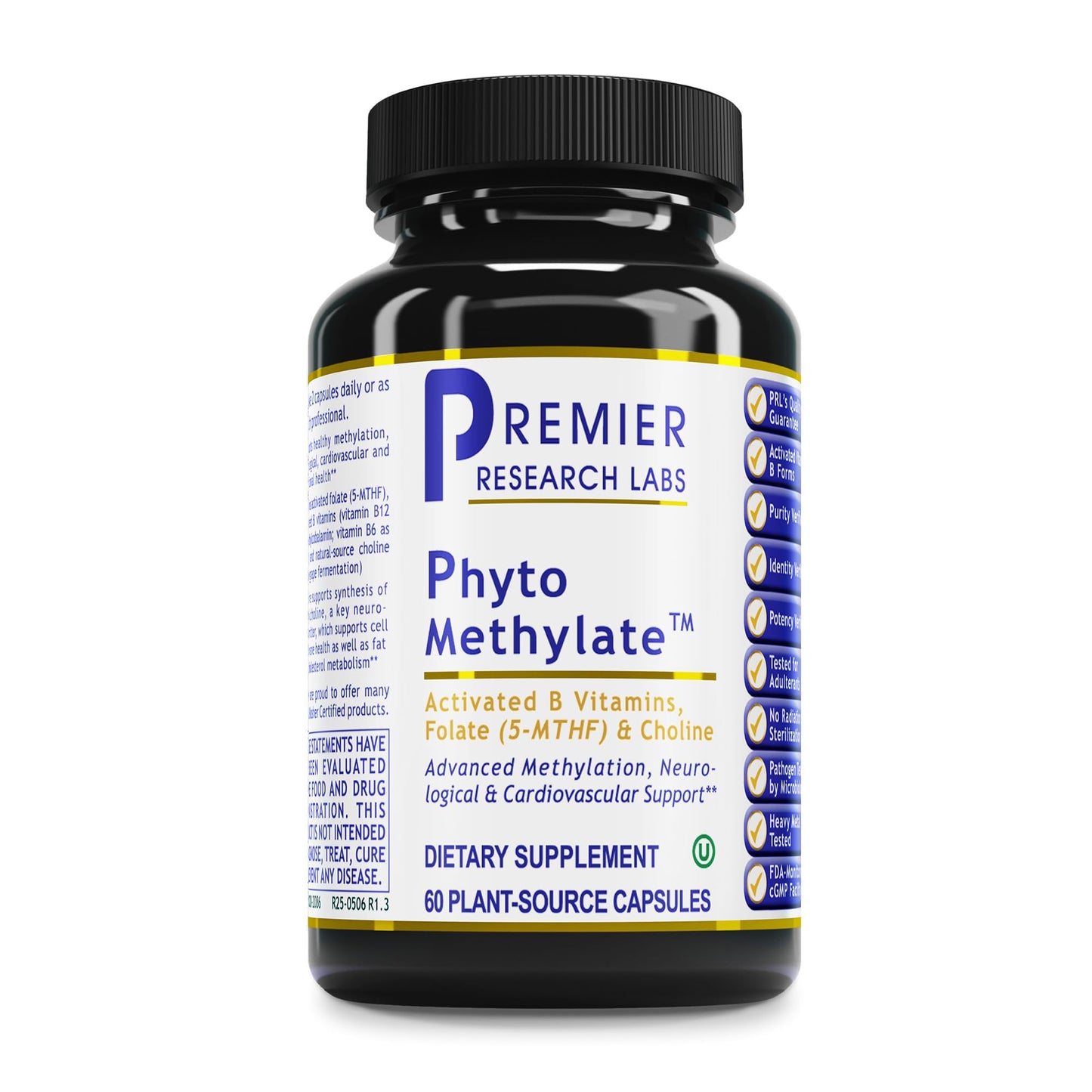 Premier Research Labs Phyto Methylate B Vitamin Supplement Capsules, 60 Count