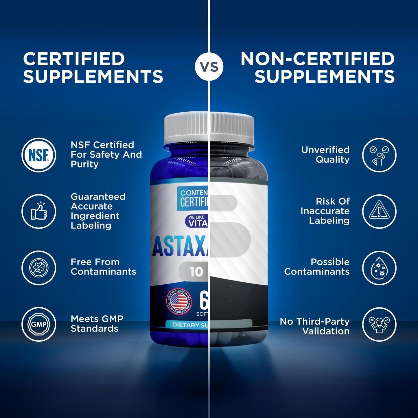 We Like Vitamins Astaxanthin Supplement Softgels, 60 Softgels
