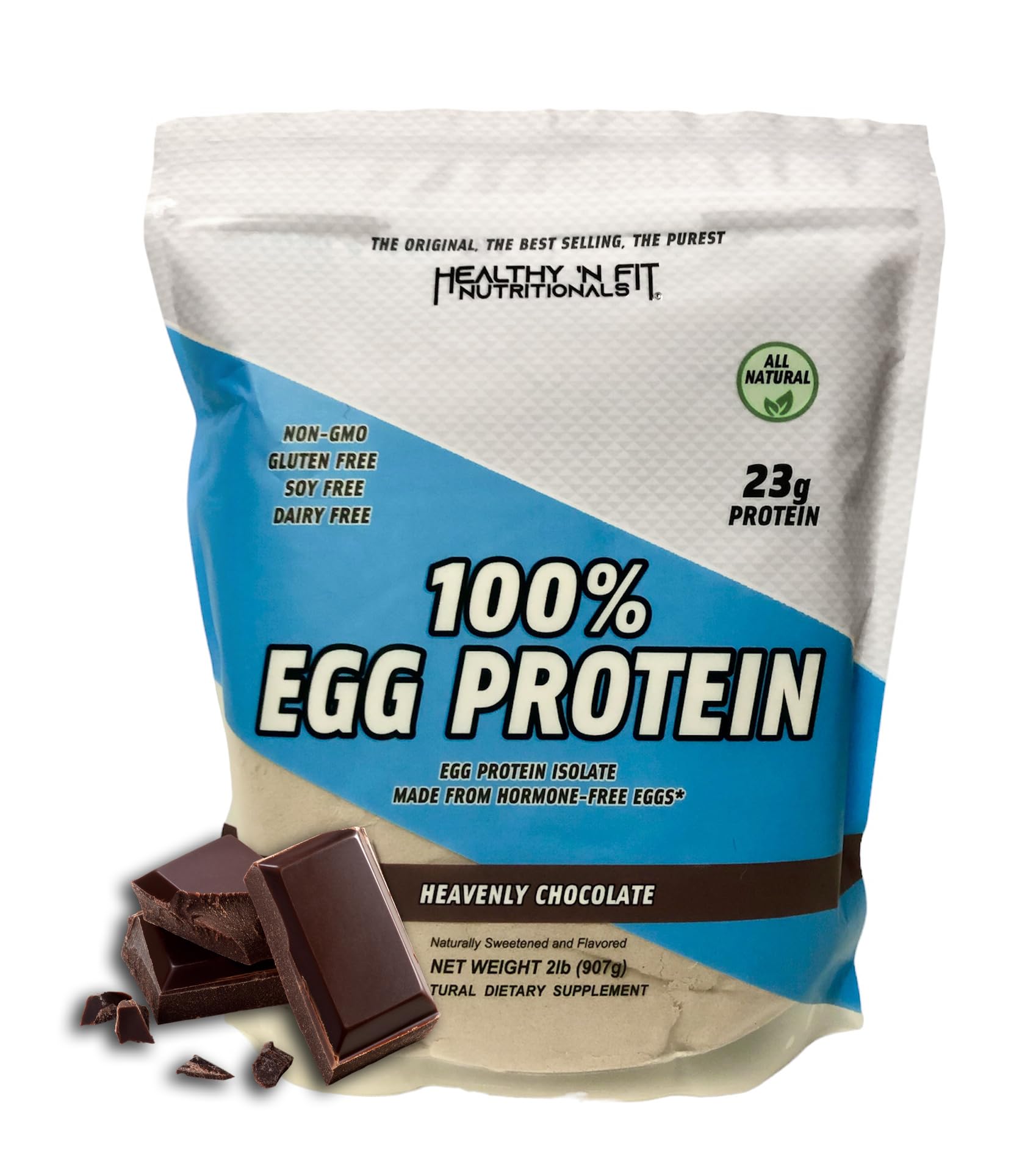 Healthy 'N Fit 100% Egg Protein Powder - Heavenly Chocolate, 32 Servings
