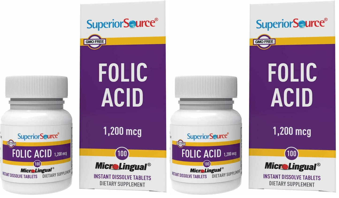 Superior Source Folic Acid 1200 mcg Tablets 200