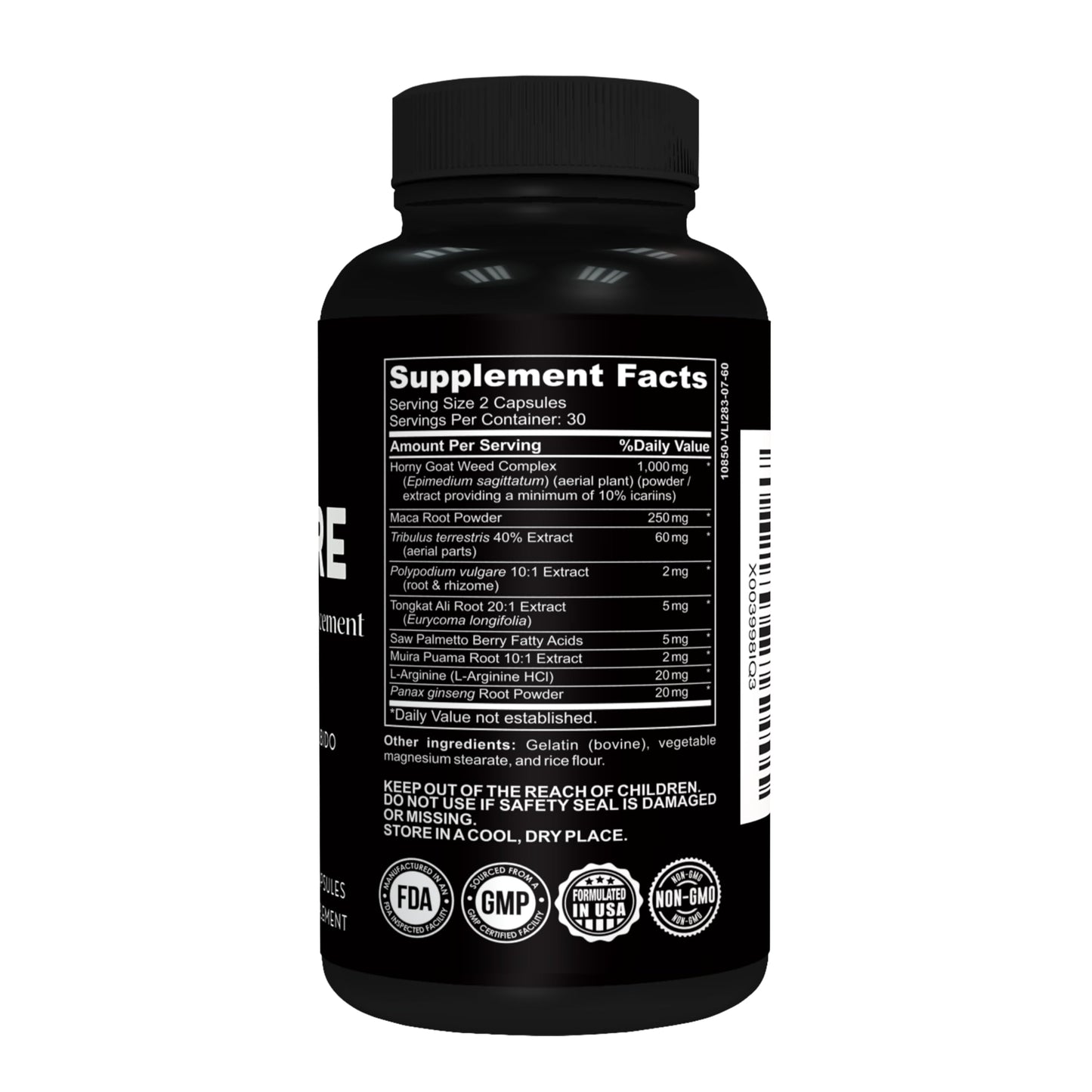 KUR Live Simply Hombre Male Enhancing Supplement 60 Capsules