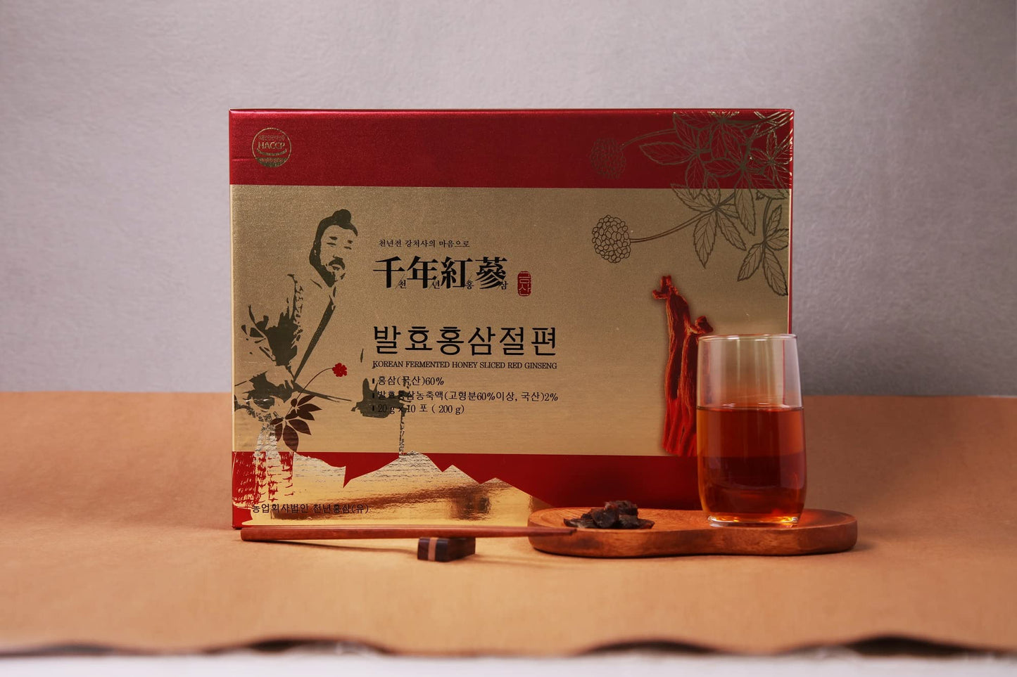 Generic Cheon-nyeon Red Ginseng Korean Fermented Honey Sliced Red Ginseng Gummies, 1 Count