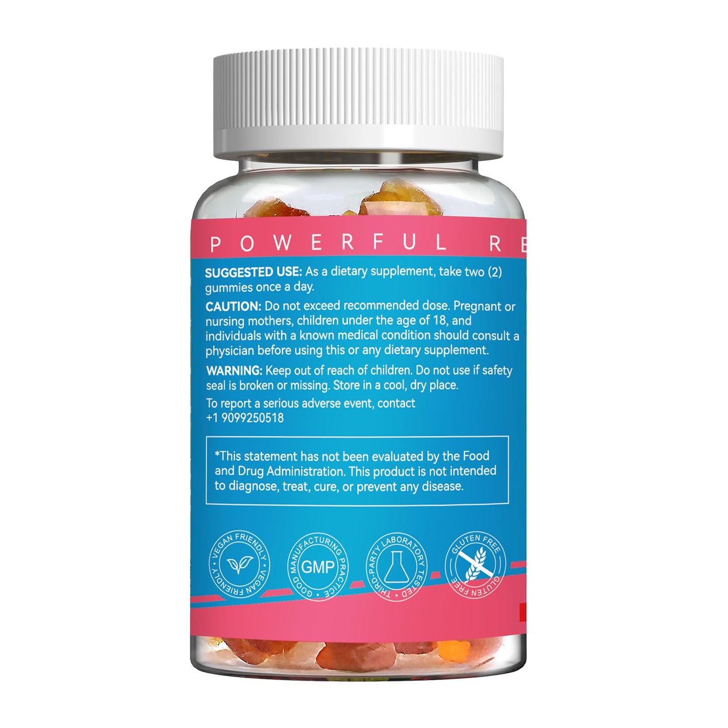 EAZGOO Berberine Gummies 1200mg with Ceylon Cinnamon, 120 Gummies