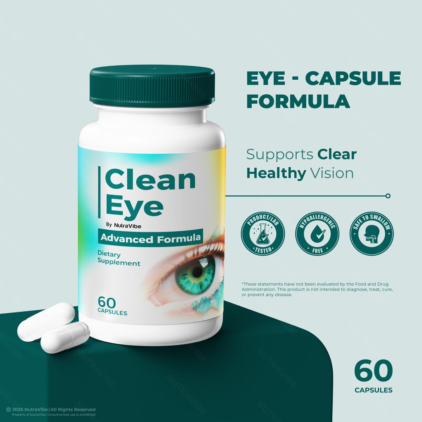 NutraVibe Clean Eye Capsules 300 Capsules