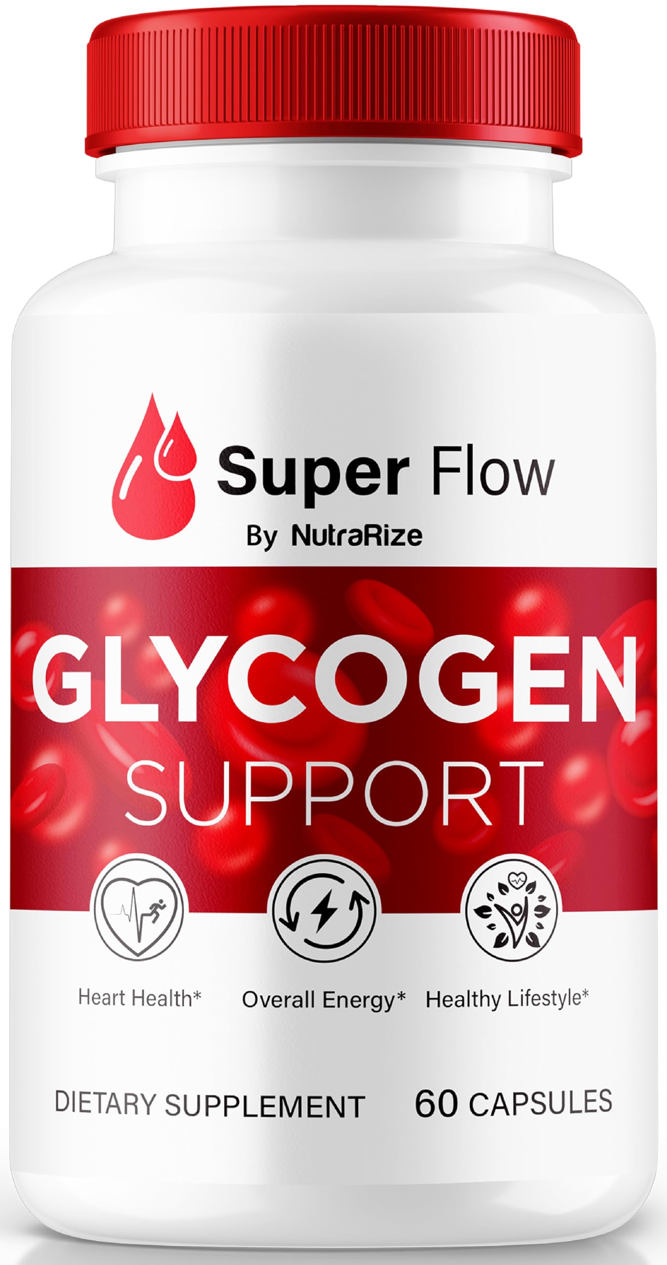 NutraRize Super Flow Glycogen Capsules, 60 Count
