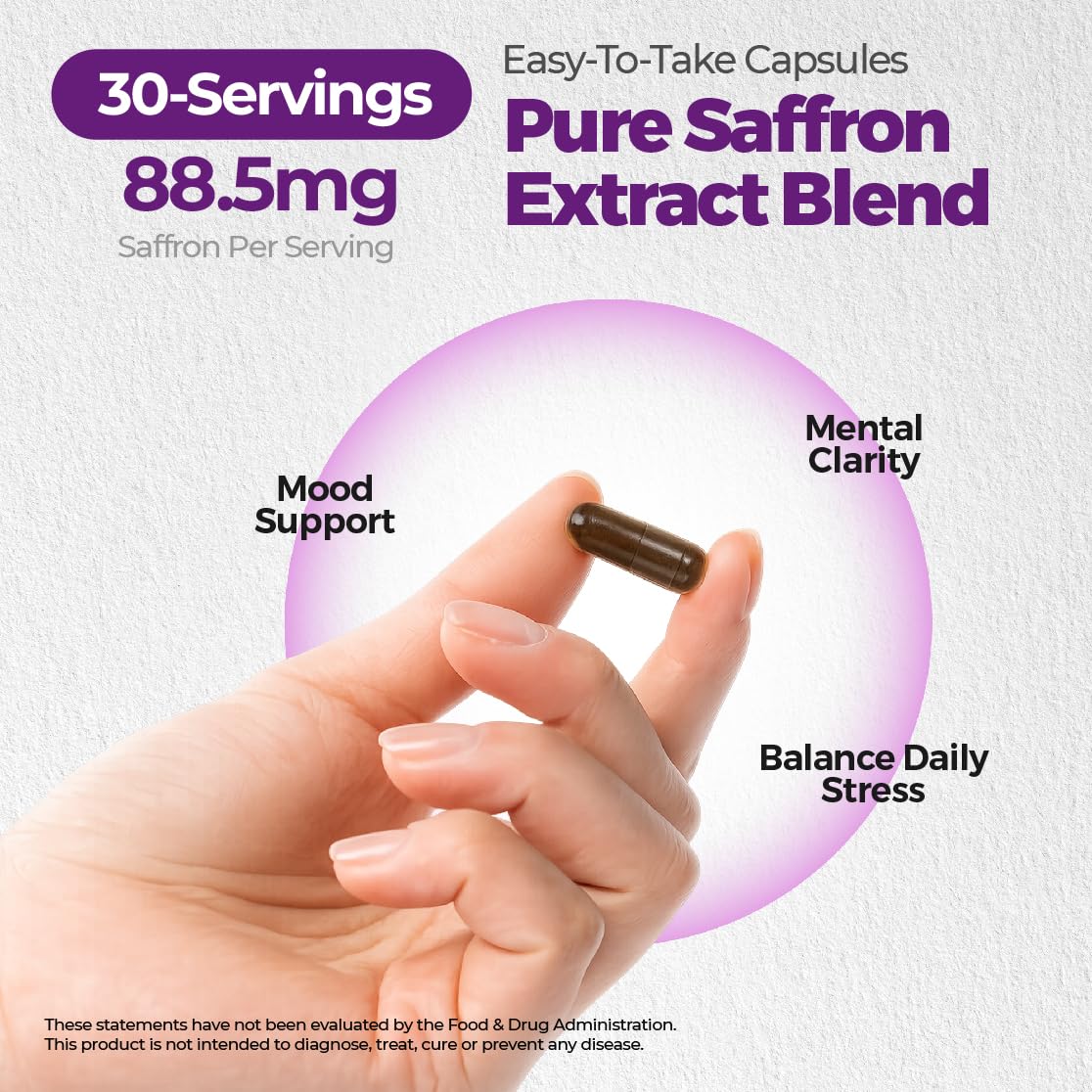 NUTRIQORA LABS Saffron Supplements 60 Capsules