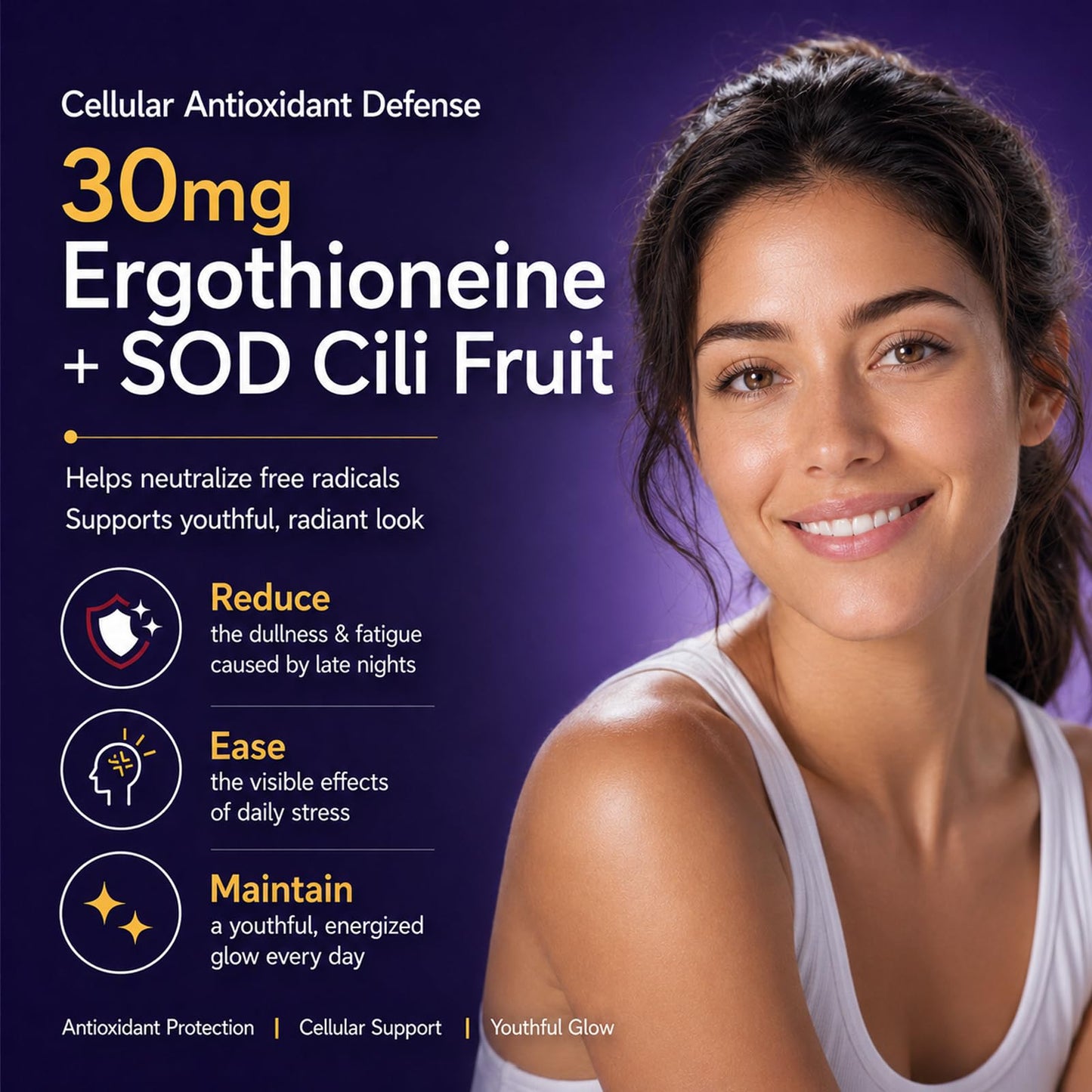 Nature's Key Ergothioneine Gummies, 10 Pouches