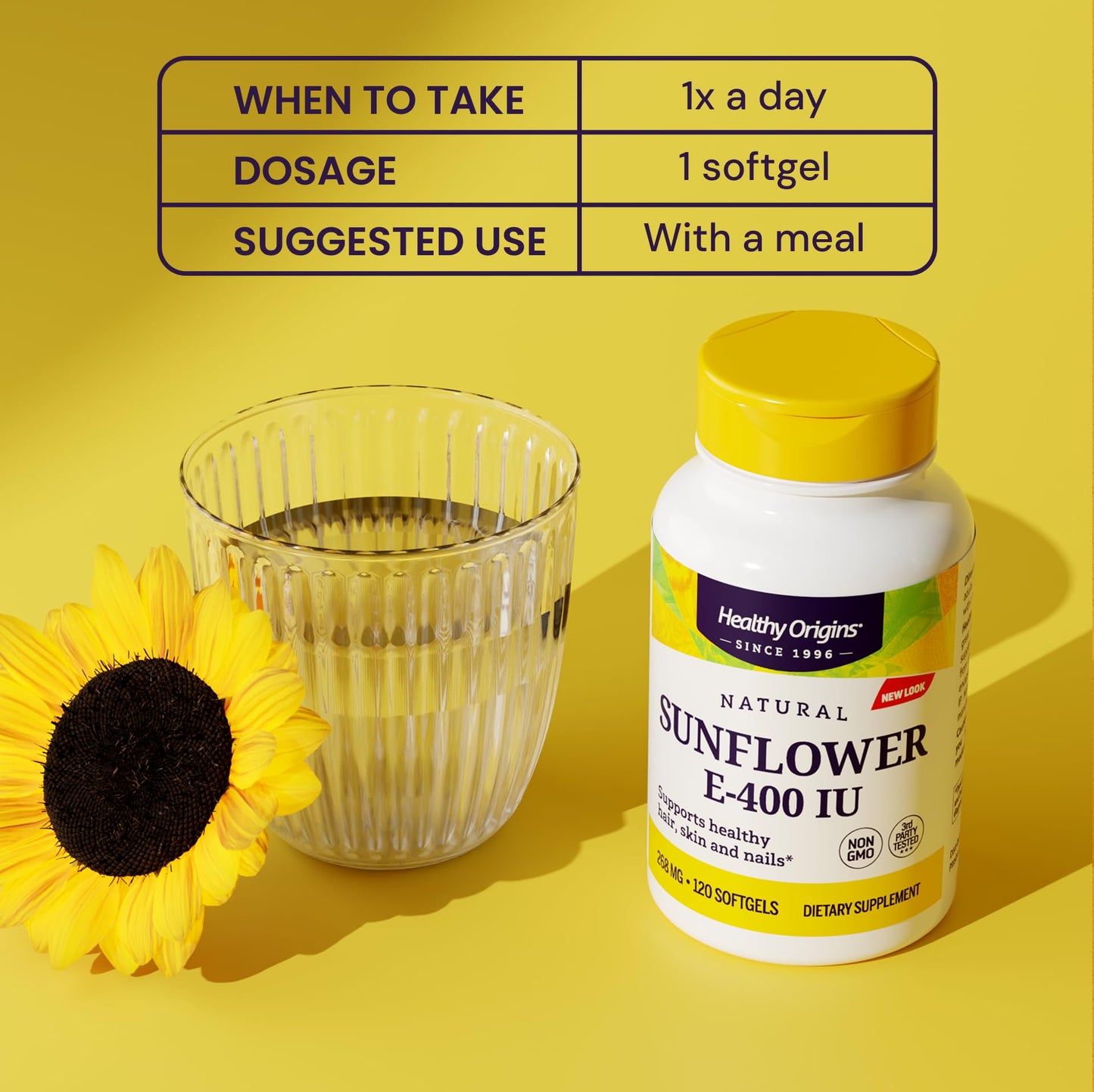 Healthy Origins Sunflower Vitamin E-400 IU Softgel 120