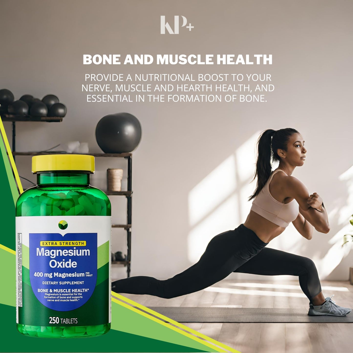 KP+ Magnesium Oxide 400 mg Tablets, 500 Tablets