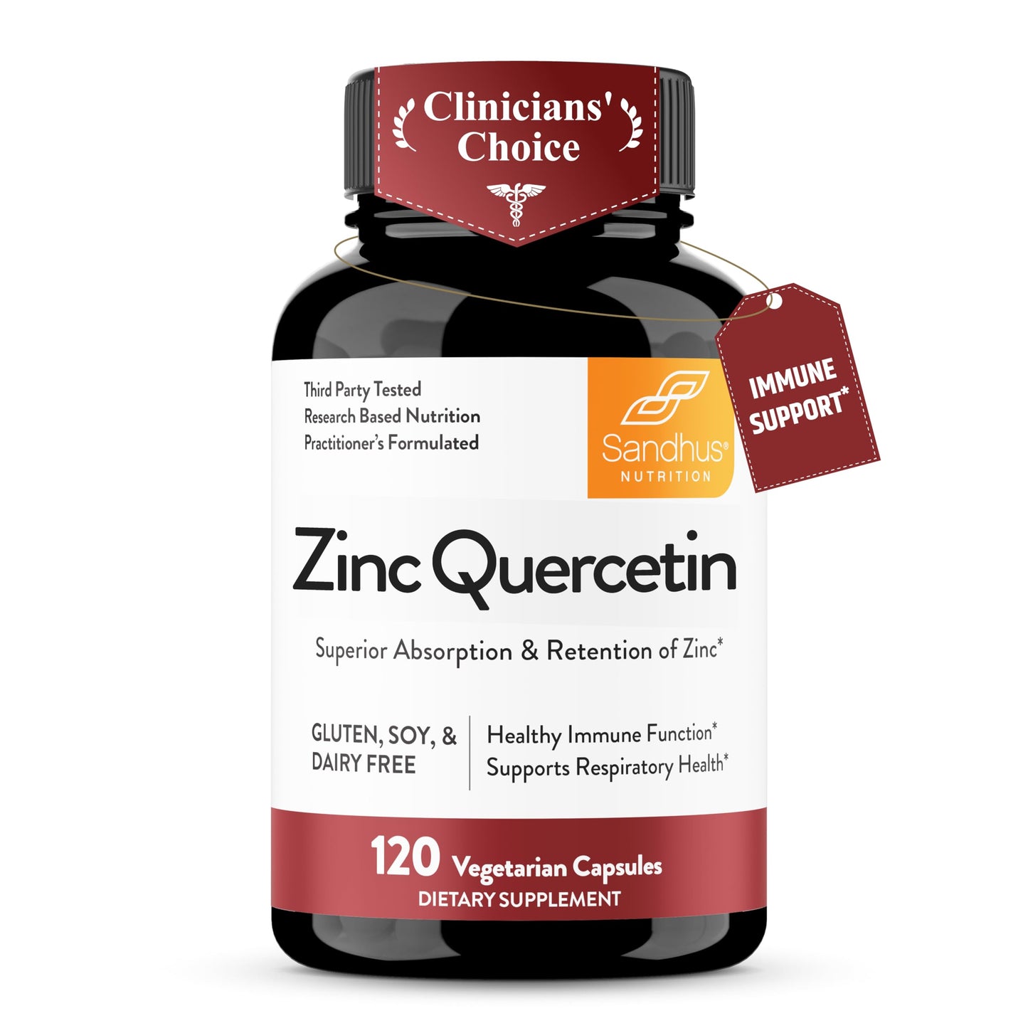 Sandhu's Zinc Quercetin 120 Capsules